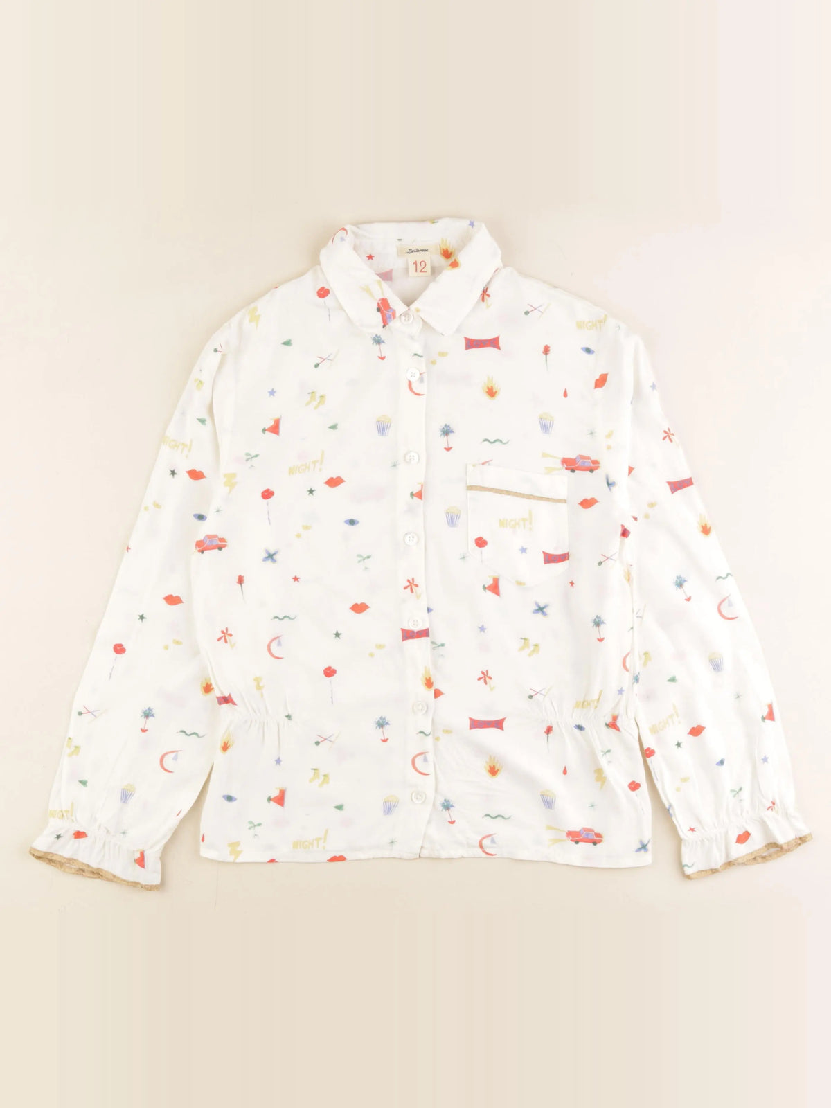 Bellerose - blouse beige - 12 ans