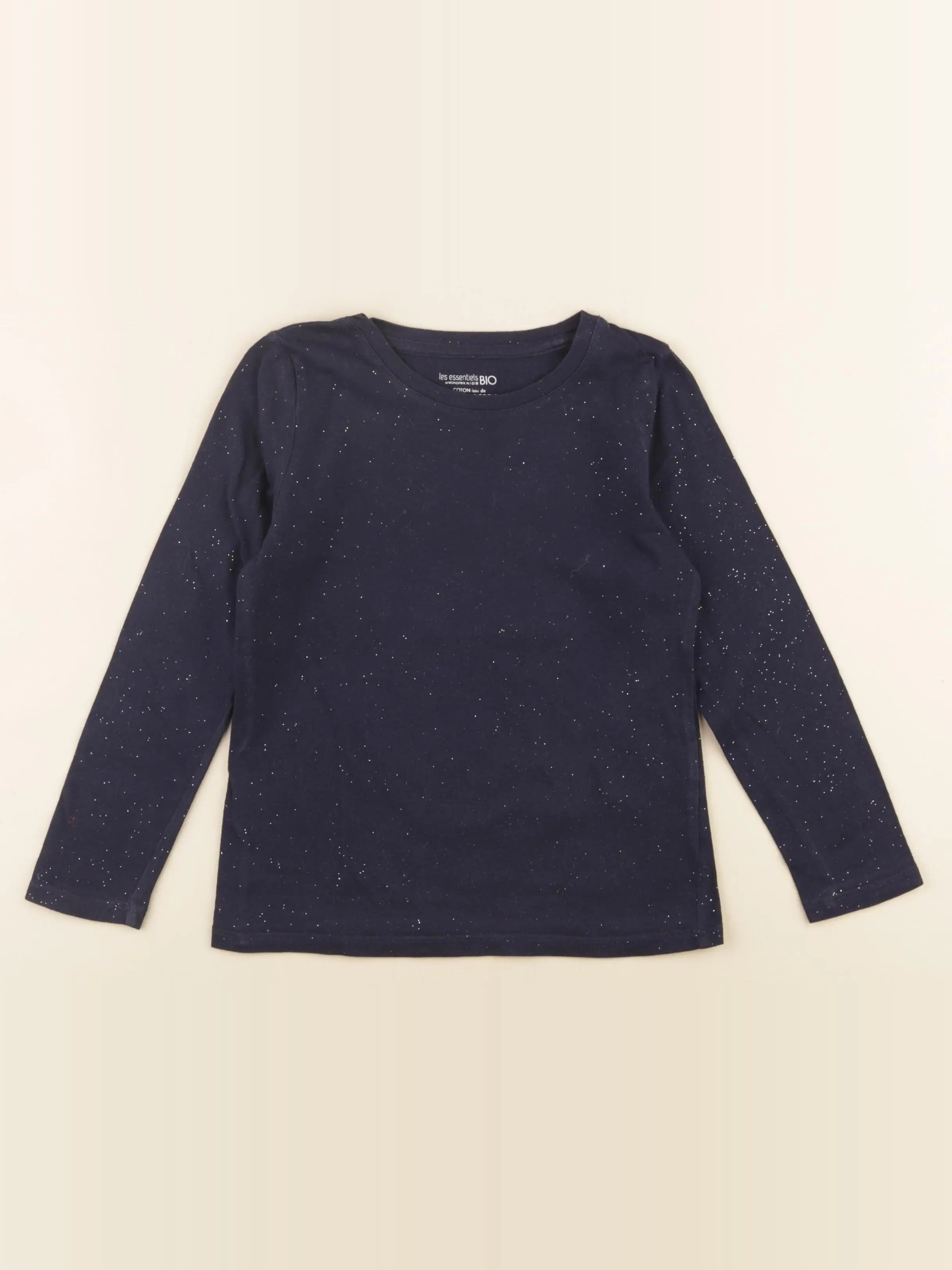 Monoprix - tee-shirt bleu, argent - 5 ans