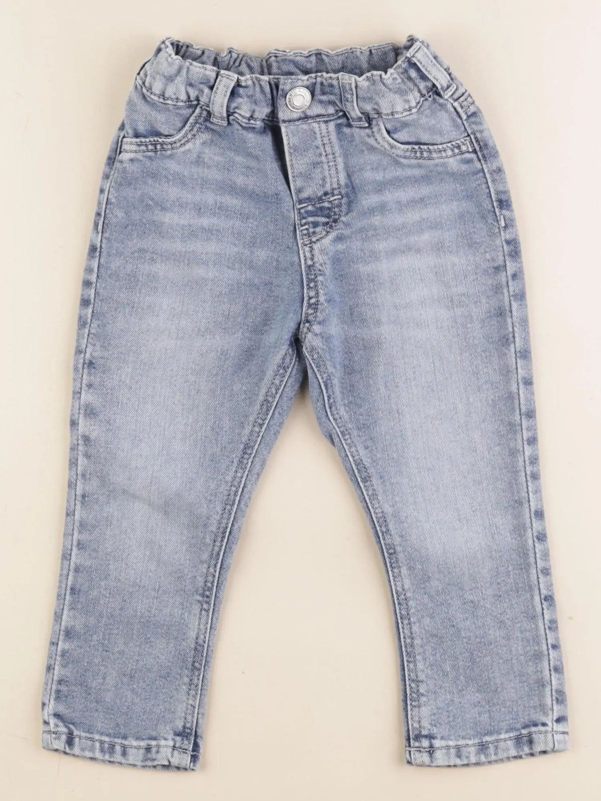 H&M - jean bleu - 12/18 mois