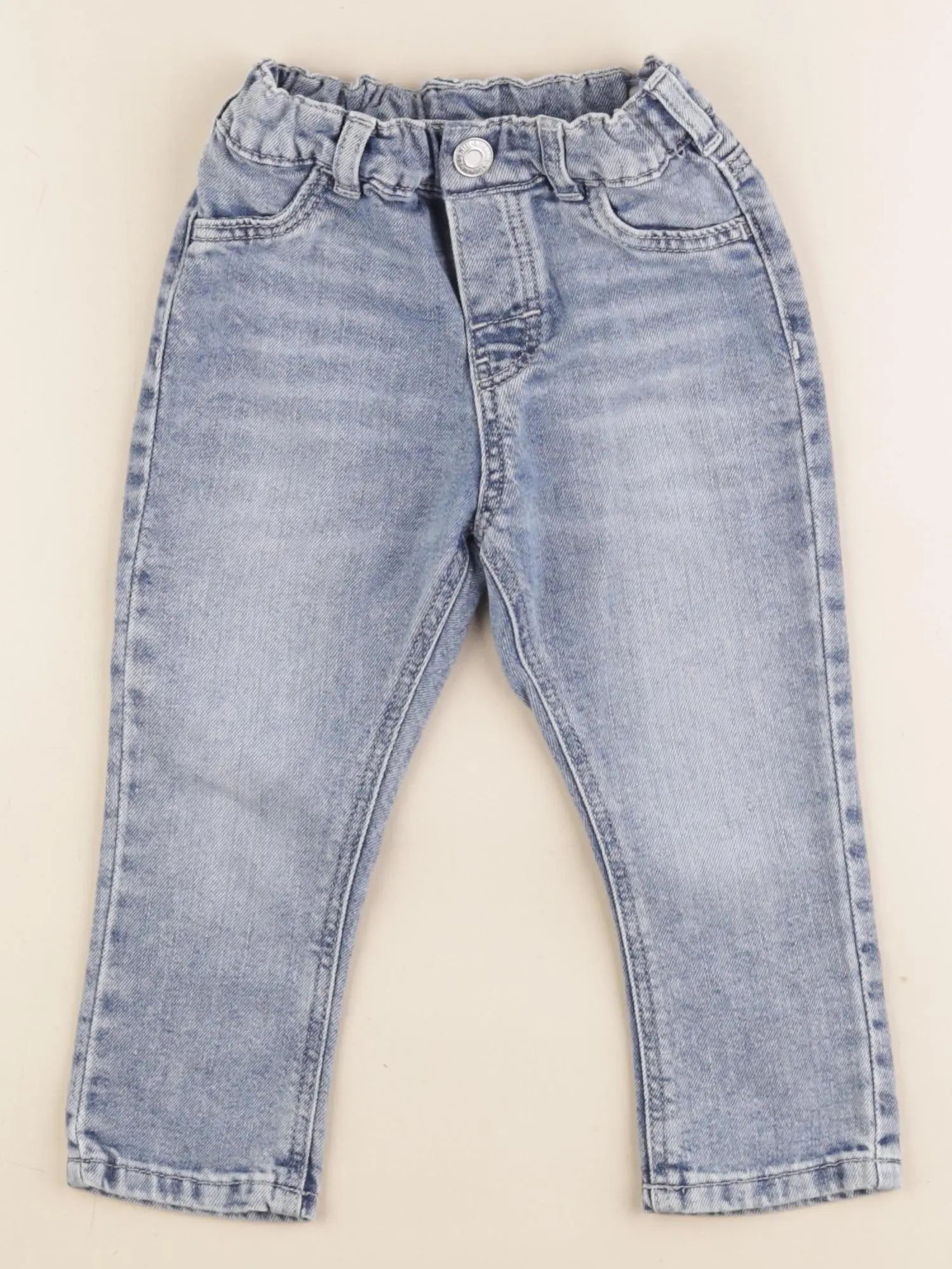 H&M - jean bleu - 12/18 mois