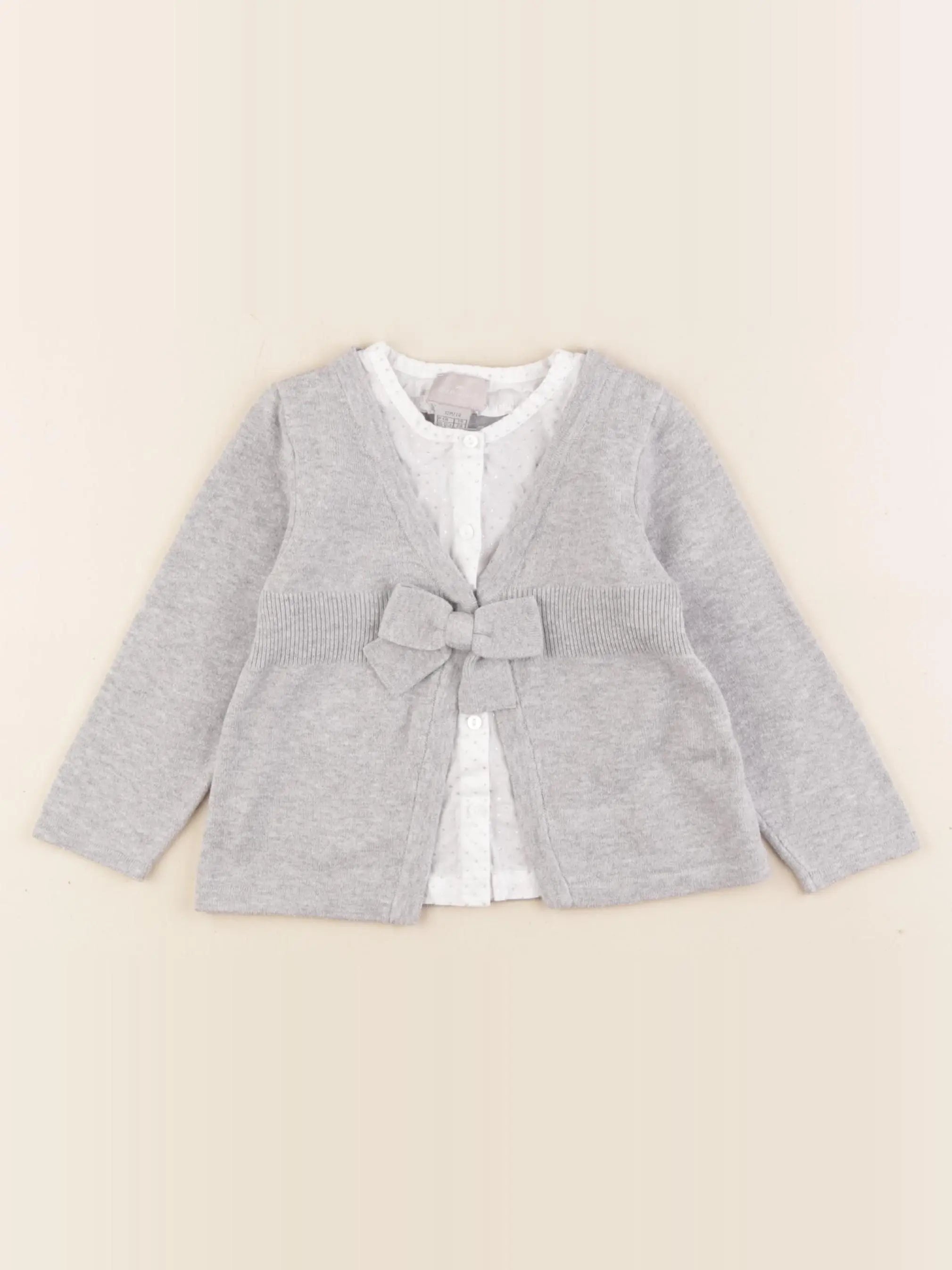 Cyrillus - pull gris - 12 mois