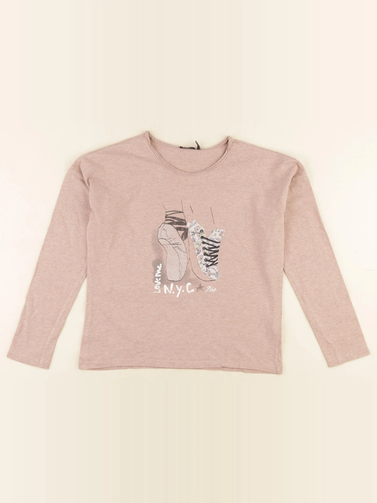 IKKS - tee-shirt rose - 10 ans