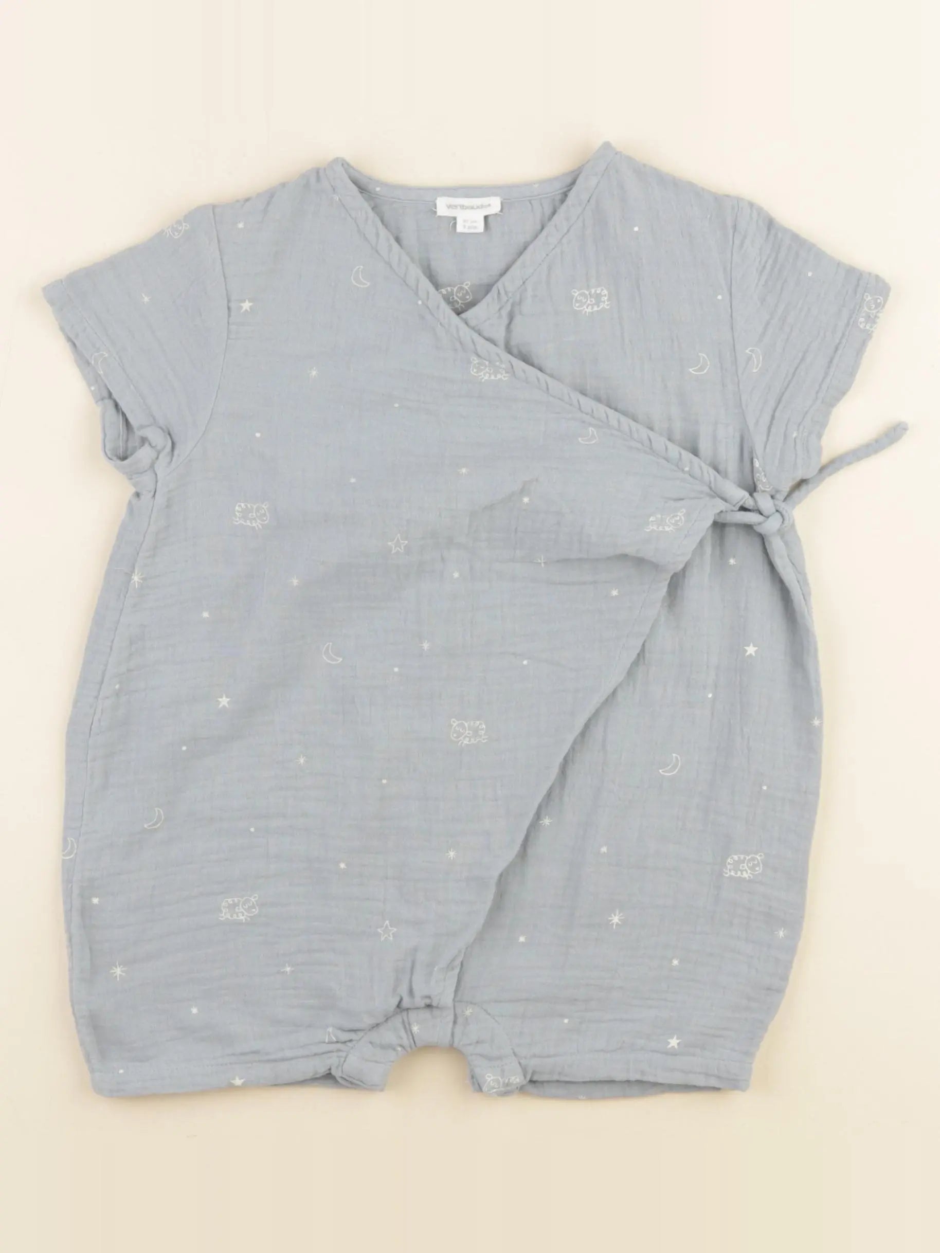 Vertbaudet - pyjama coton bleu - 3 ans