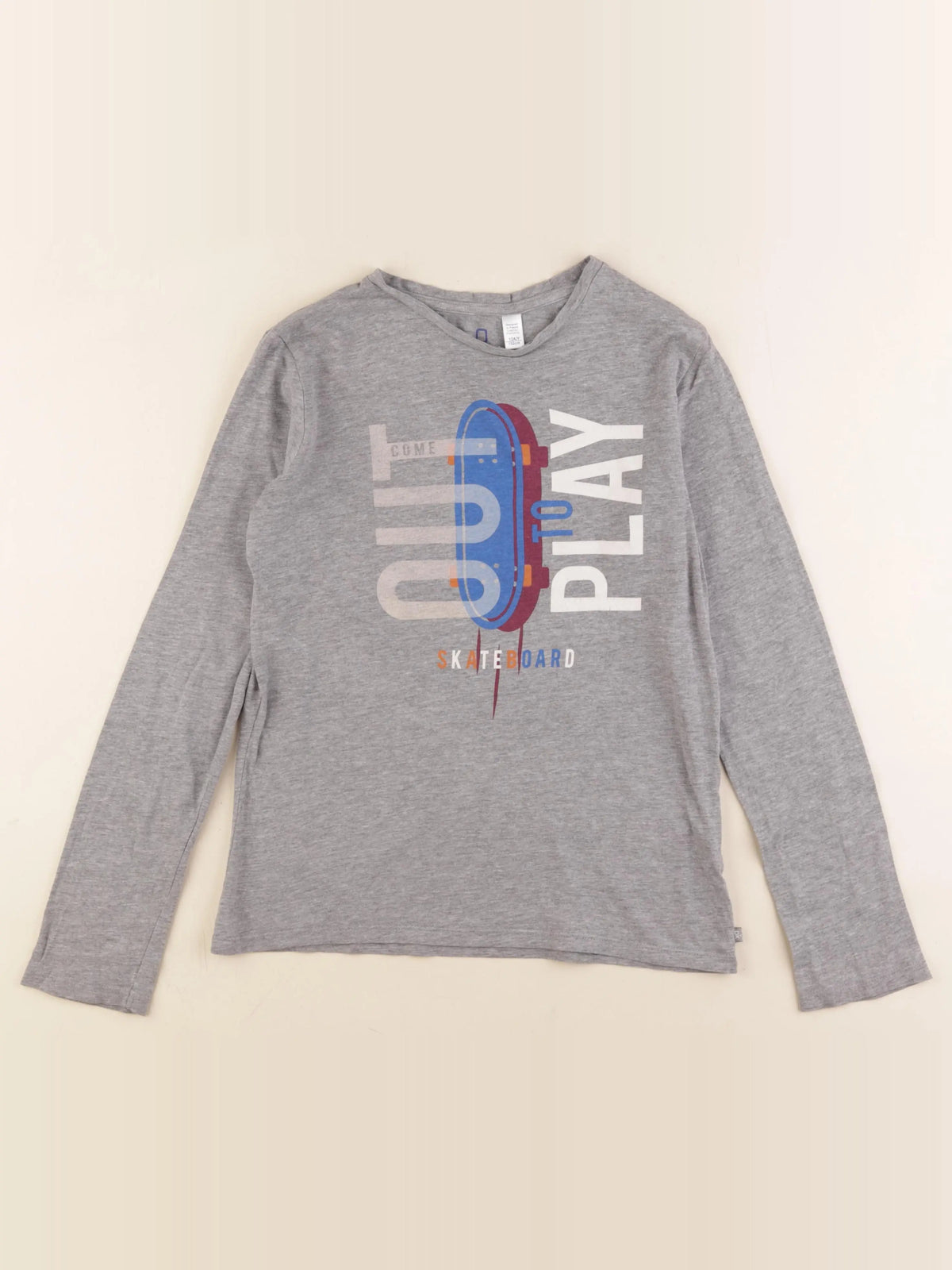 Okaidi - tee-shirt gris - 12 ans