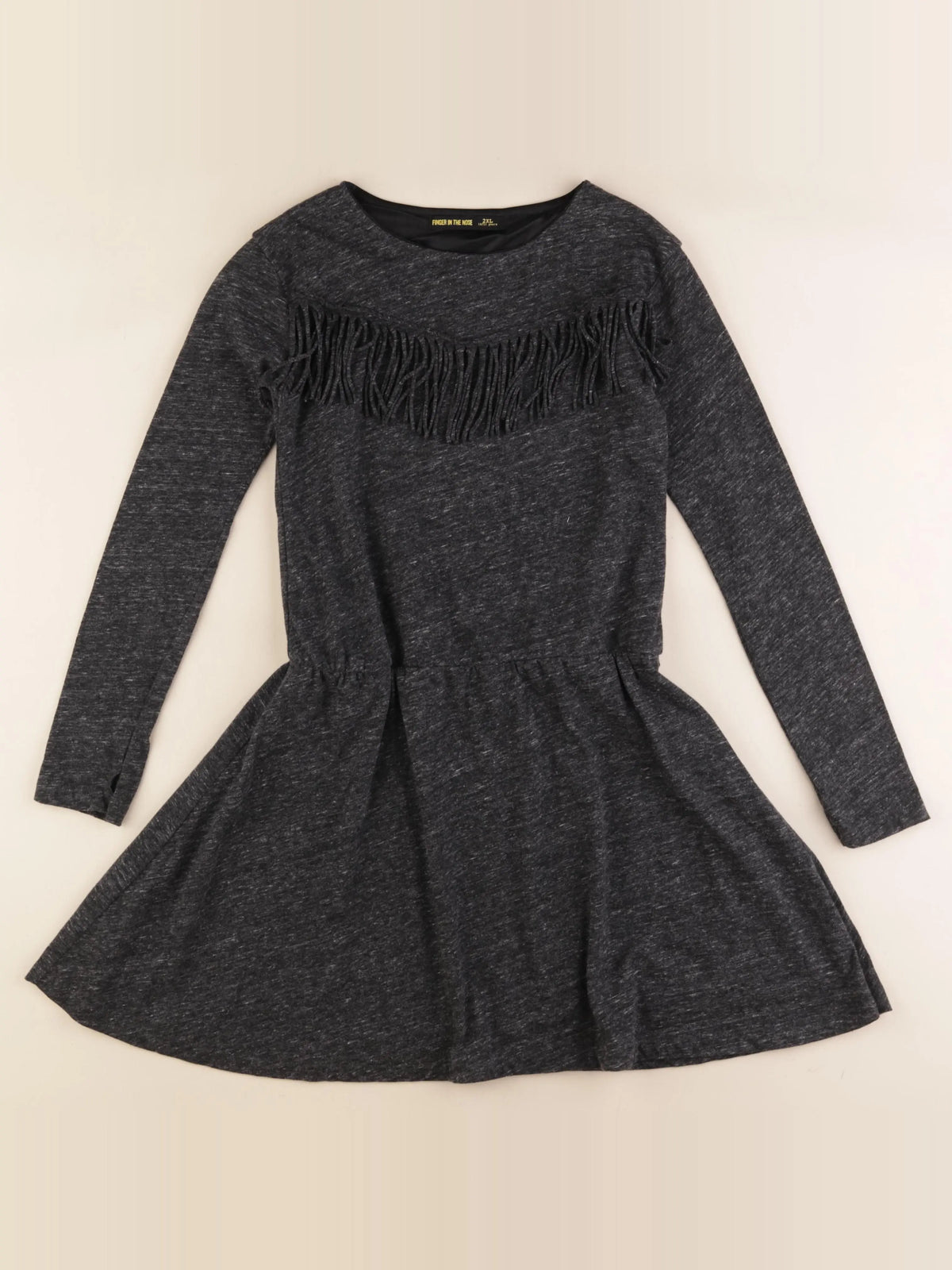 Finger in the nose - robe gris - 10/11 ans