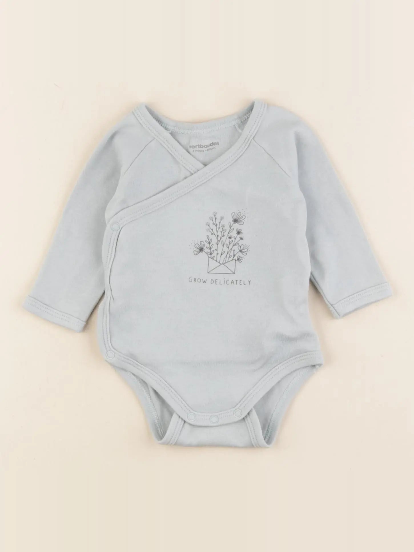 Vertbaudet - body vert - 3 mois