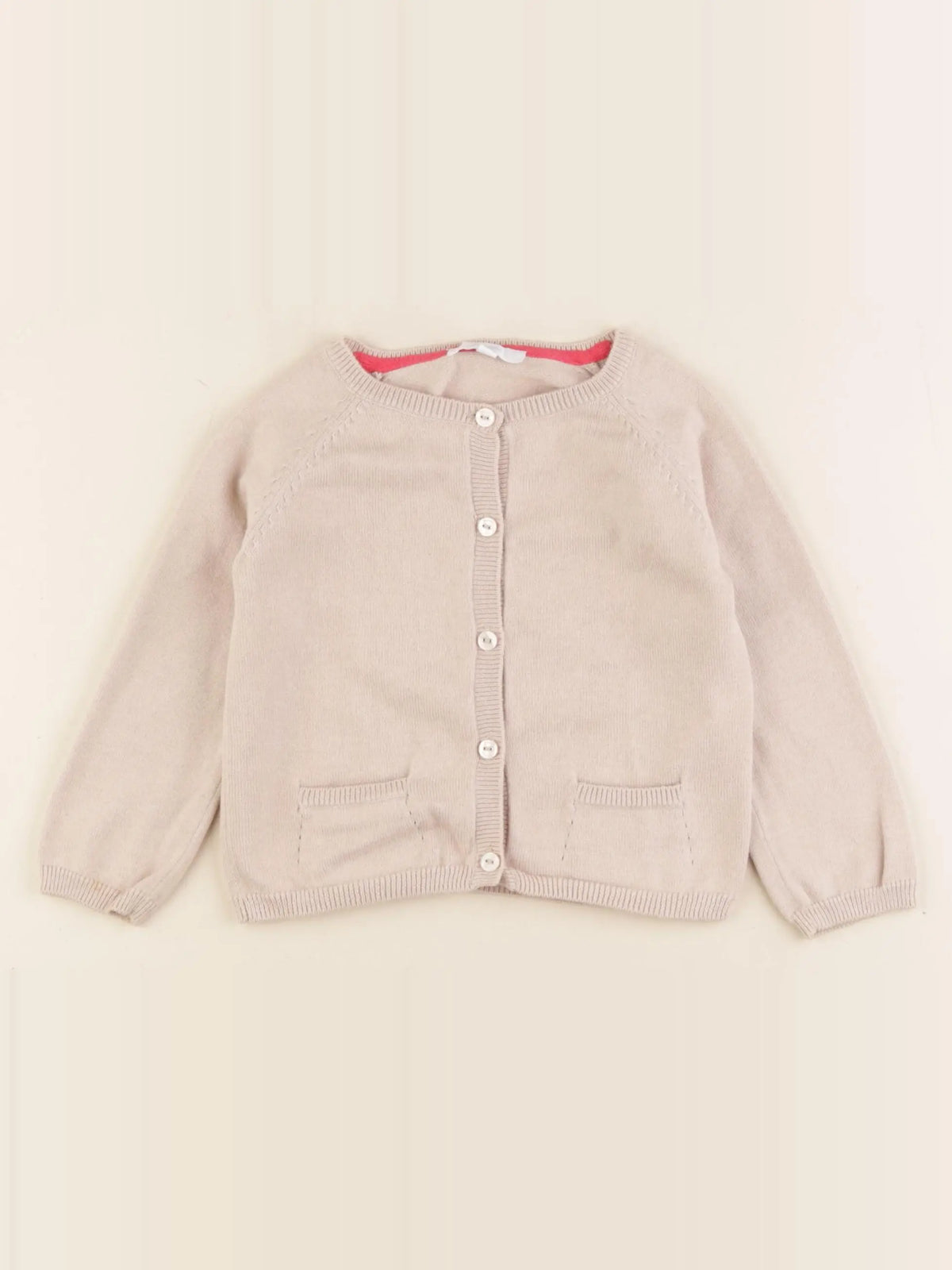Jacadi - gilet beige - 2 ans