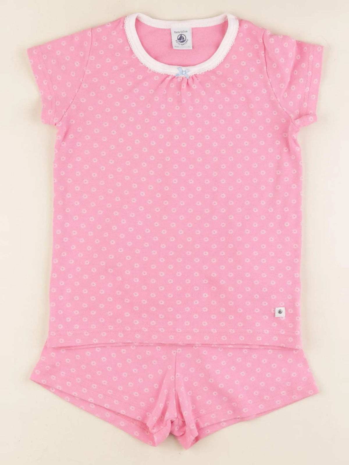 Petit Bateau - pyjama coton rose - 5 ans