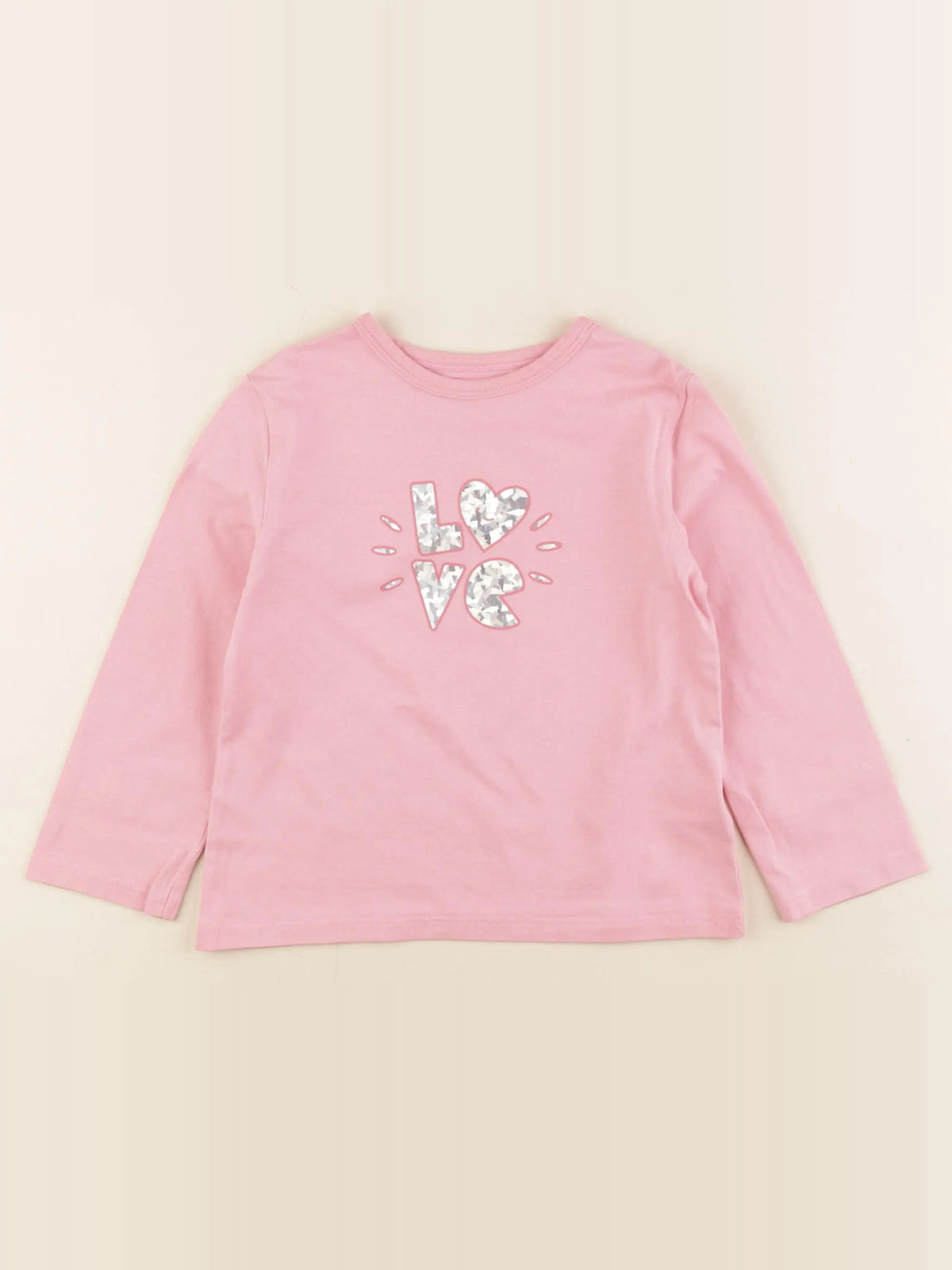 Vertbaudet - tee-shirt rose - 4 ans