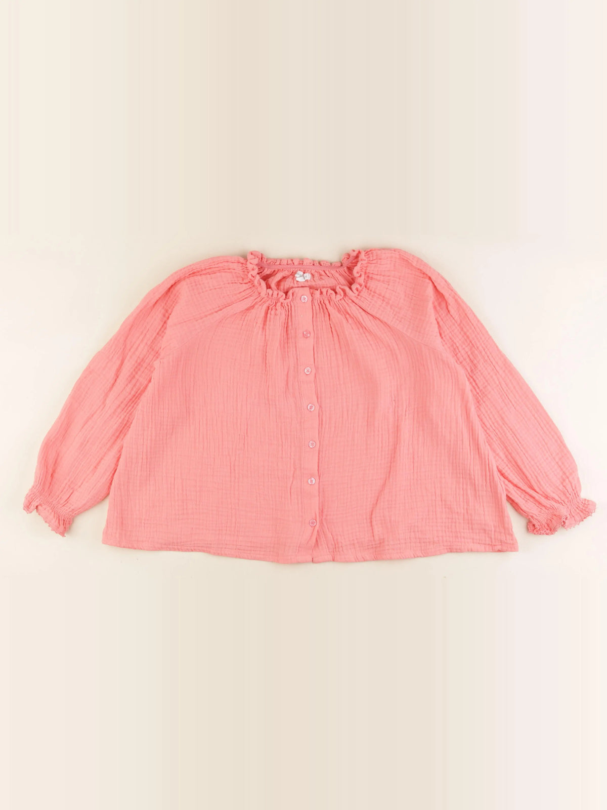 Vertbaudet - blouse orange - 10 ans