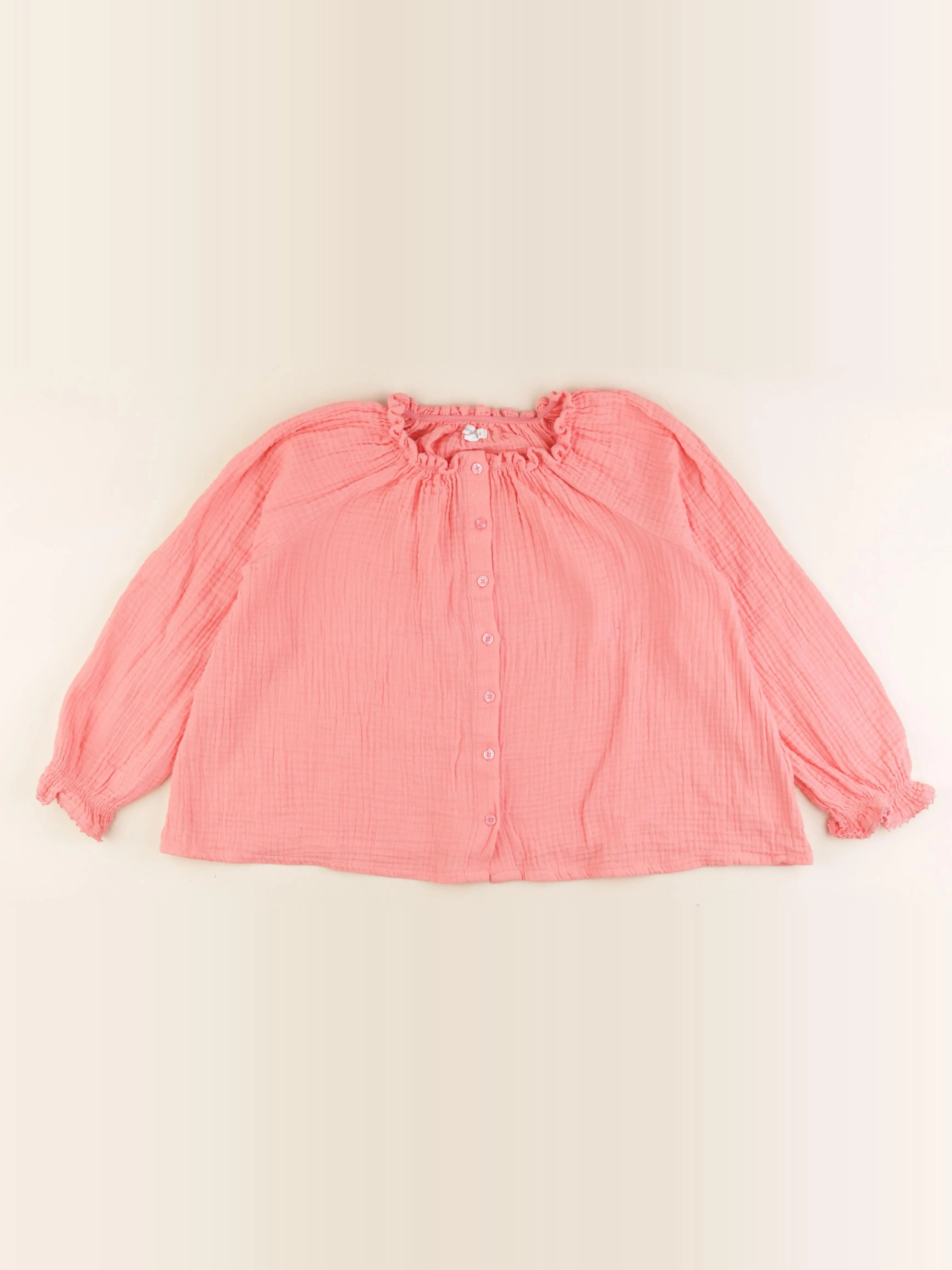 Vertbaudet - blouse orange - 10 ans