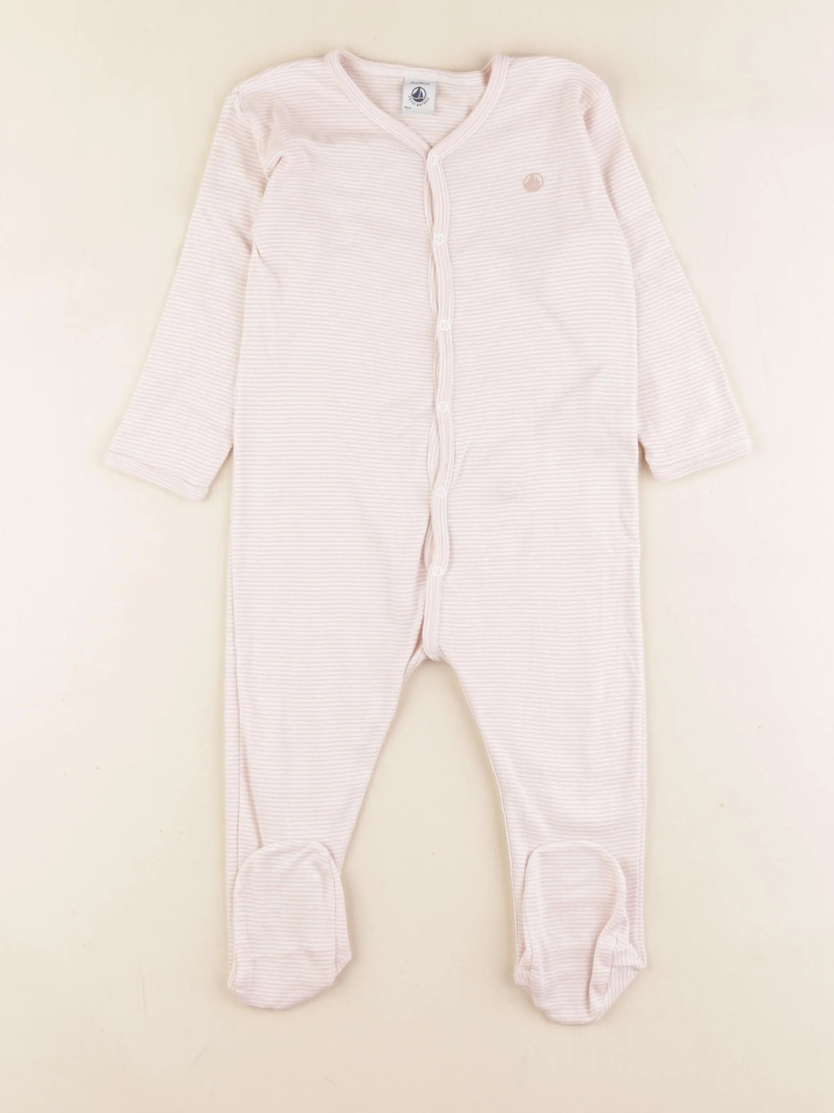 Petit Bateau - pyjama coton rose - 24 mois