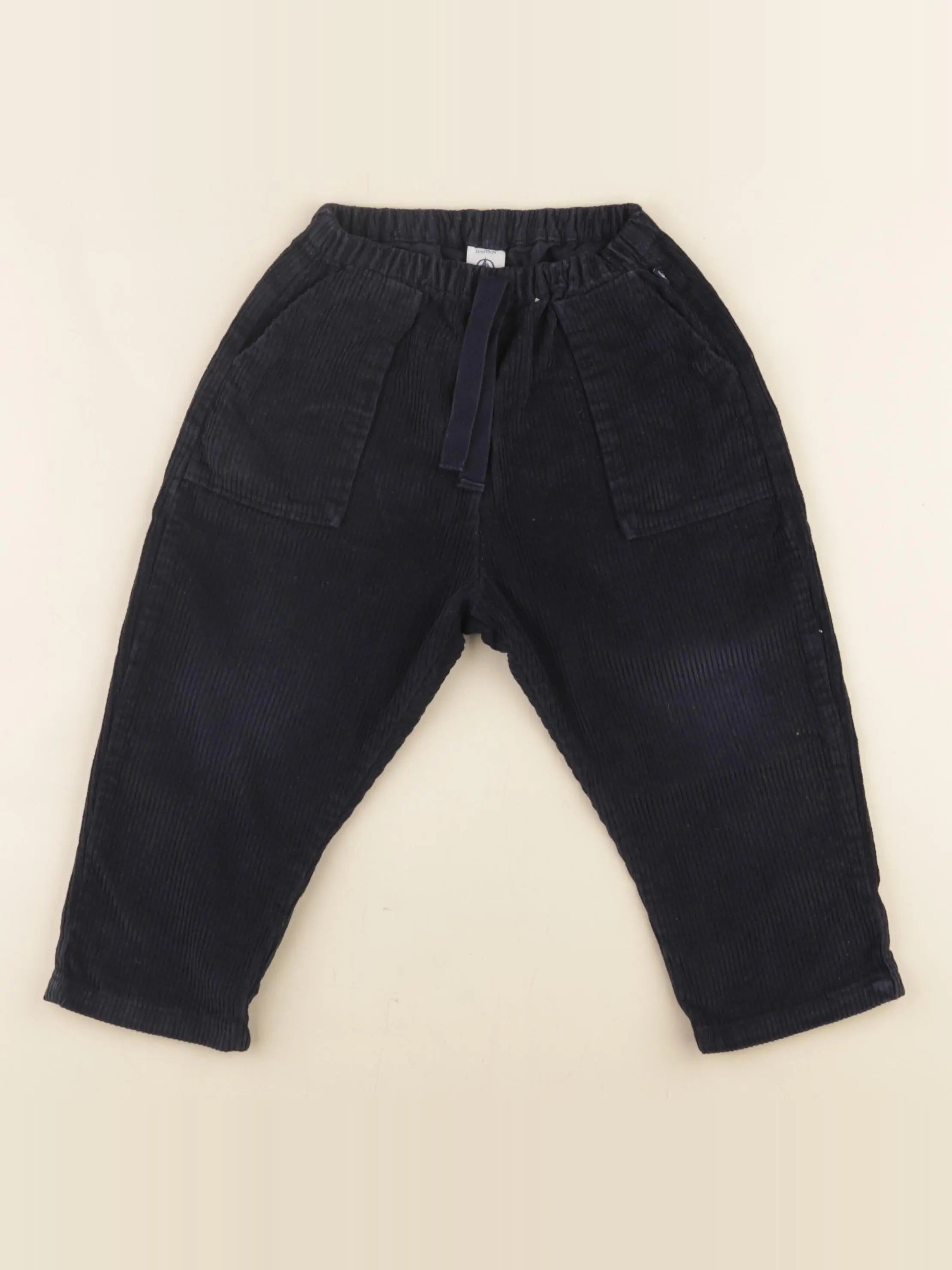 Petit Bateau - pantalon bleu - 36 mois