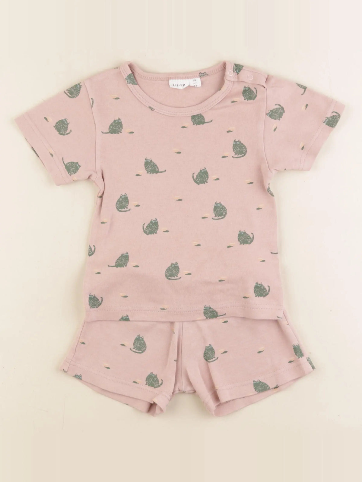 Trixie - pyjama coton rose - 2 ans