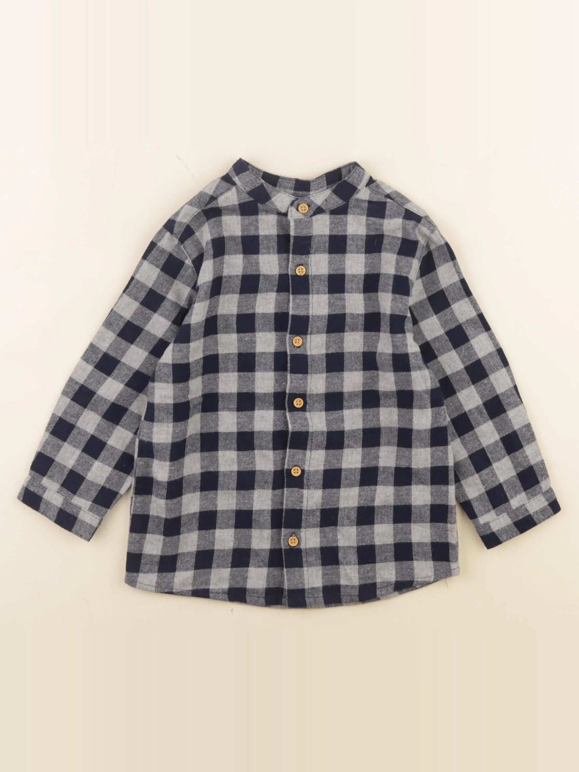 Boutchou - chemise bleu, gris - 36 mois