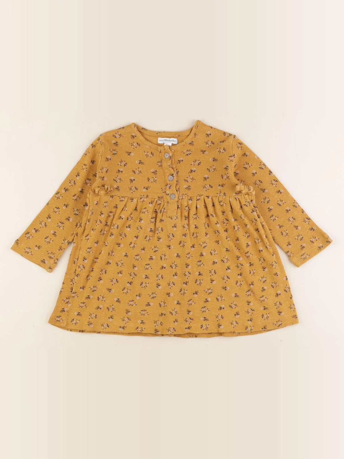 Vertbaudet - robe jaune - 24 mois