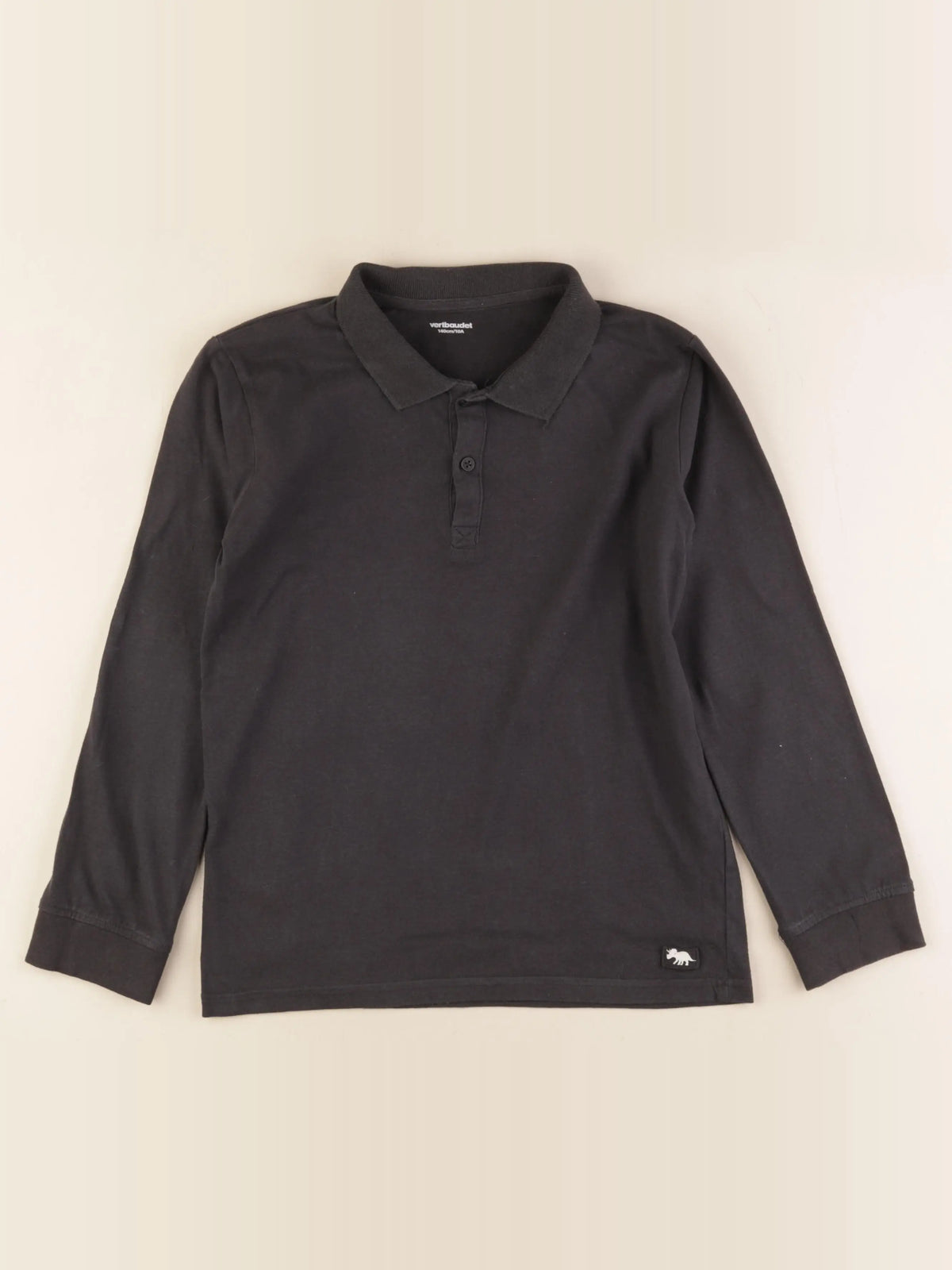 Vertbaudet - polo gris - 10 ans