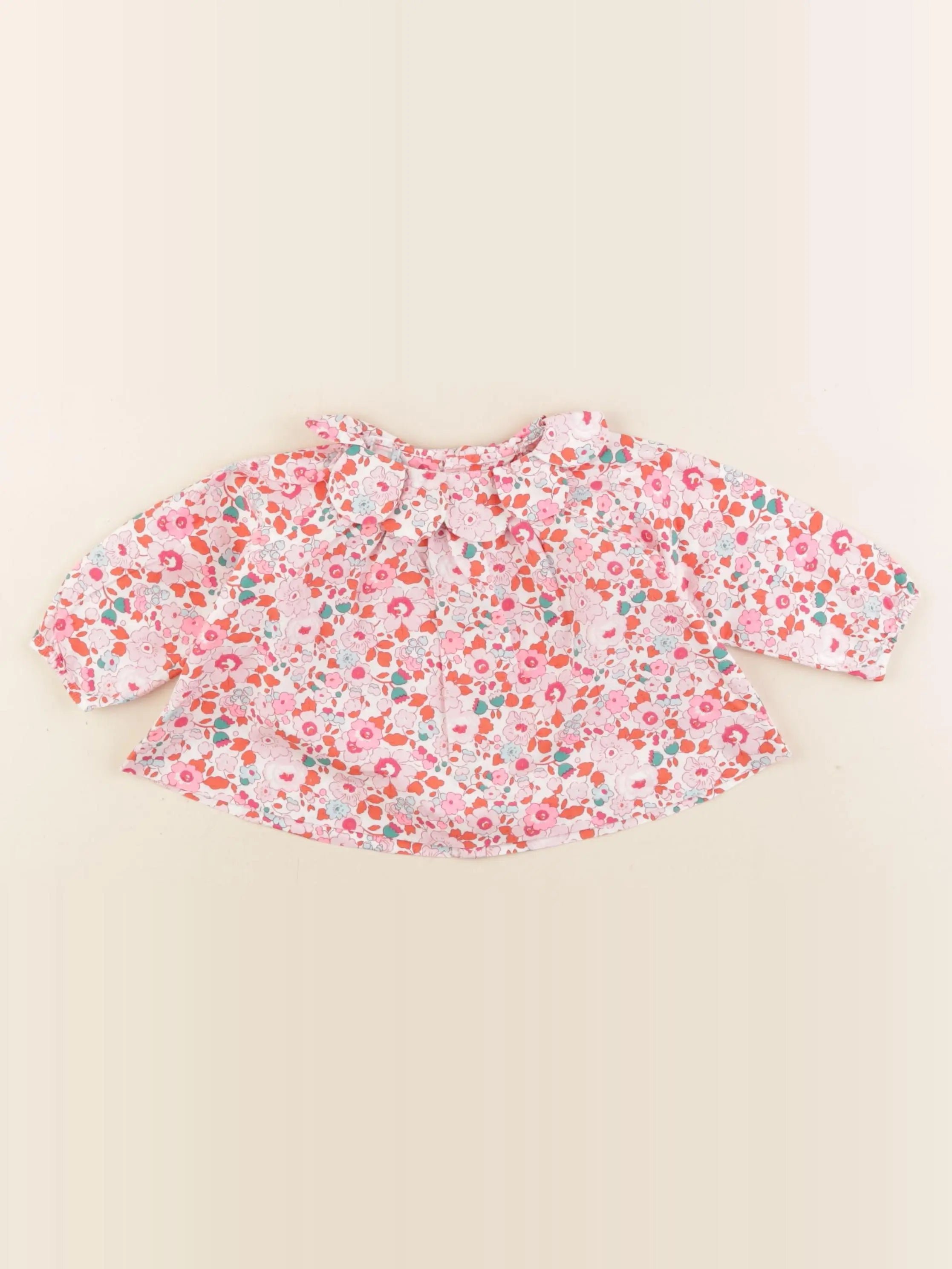 Jacadi - blouse liberty rose - 6 mois