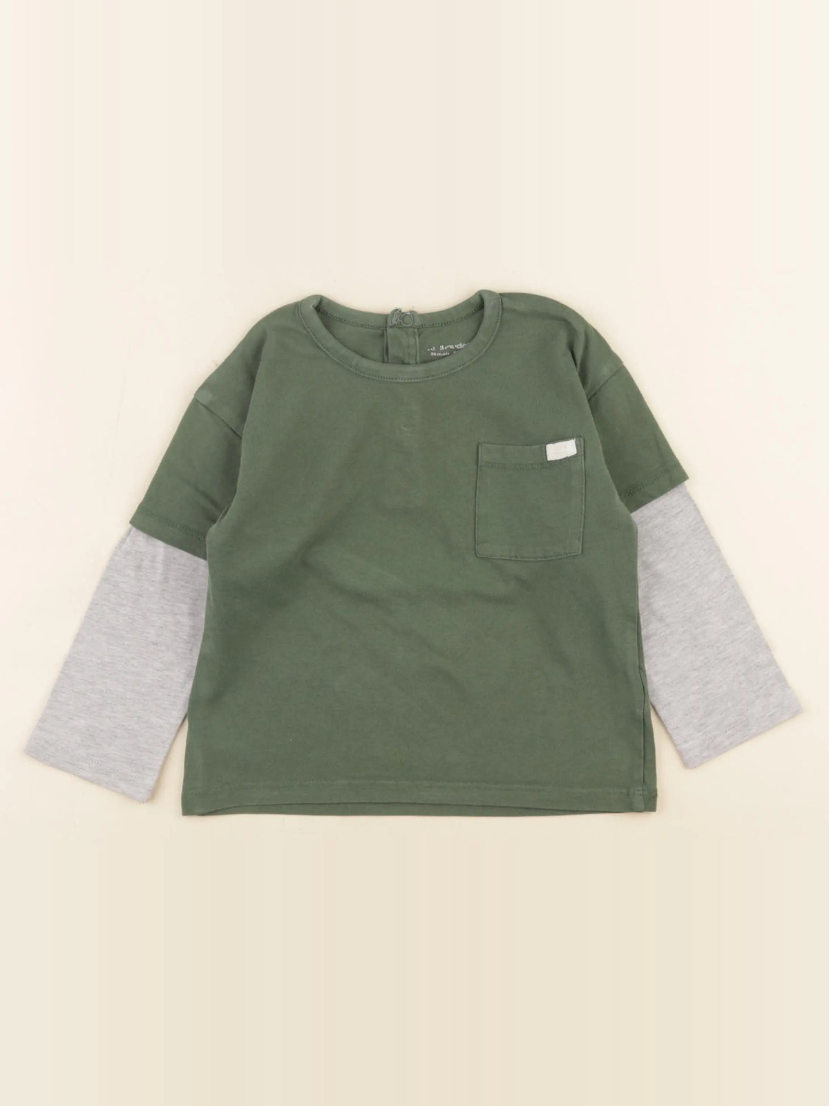 Vertbaudet - tee-shirt vert - 36 mois