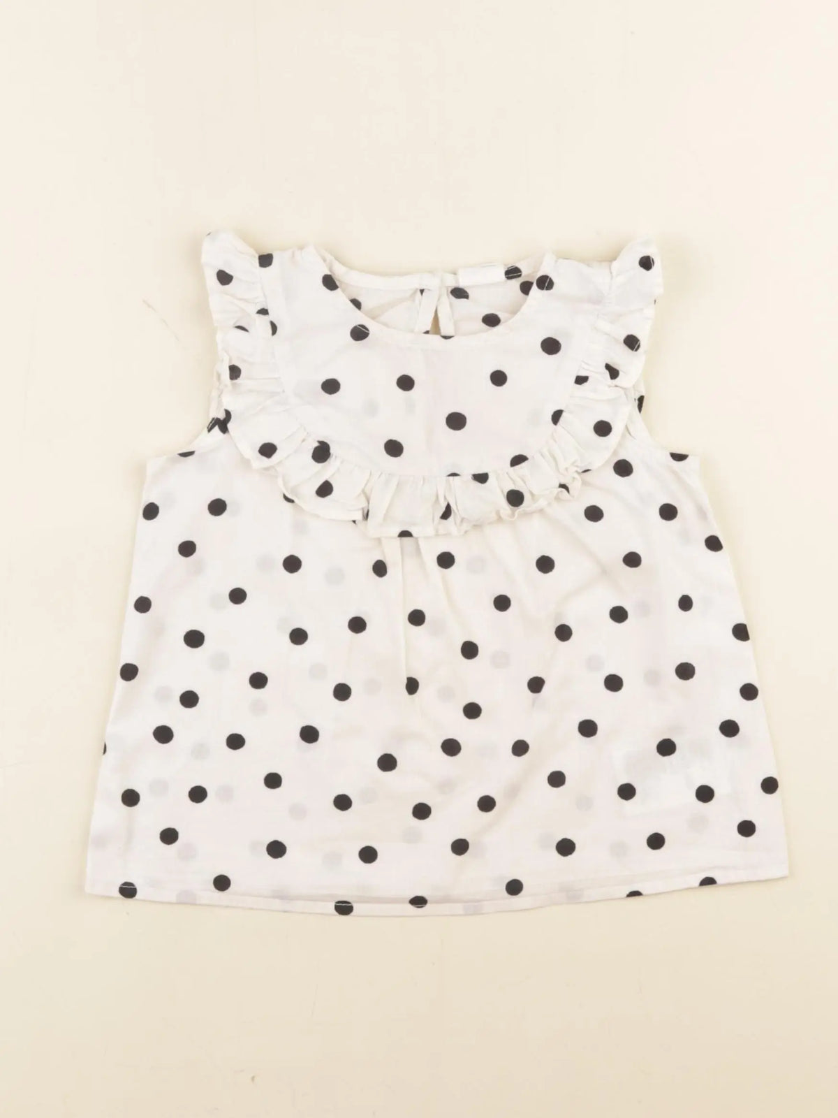 H&M - blouse blanc, noir - 12/18 mois