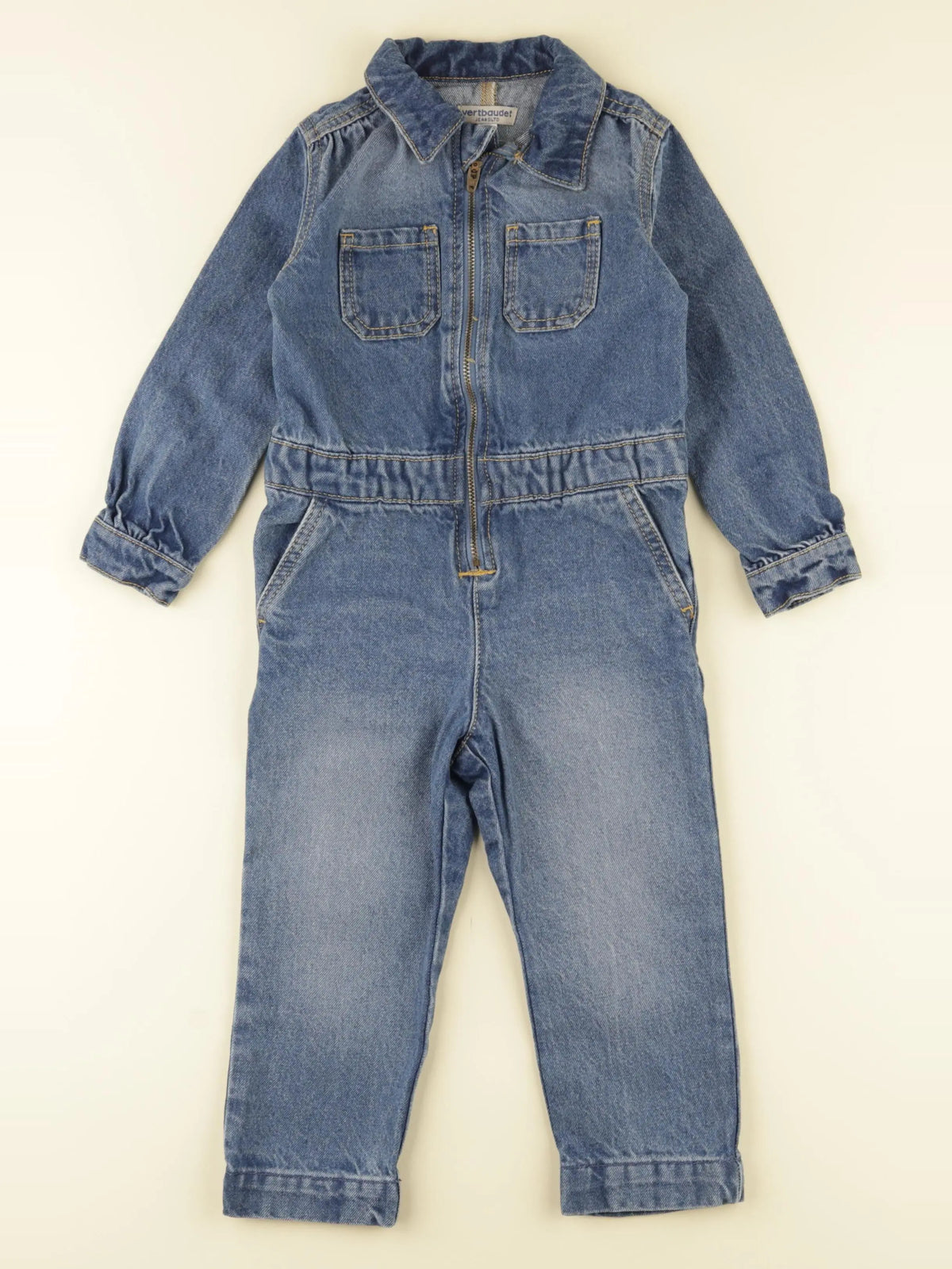 Vertbaudet - combinaison bleu - 3 ans