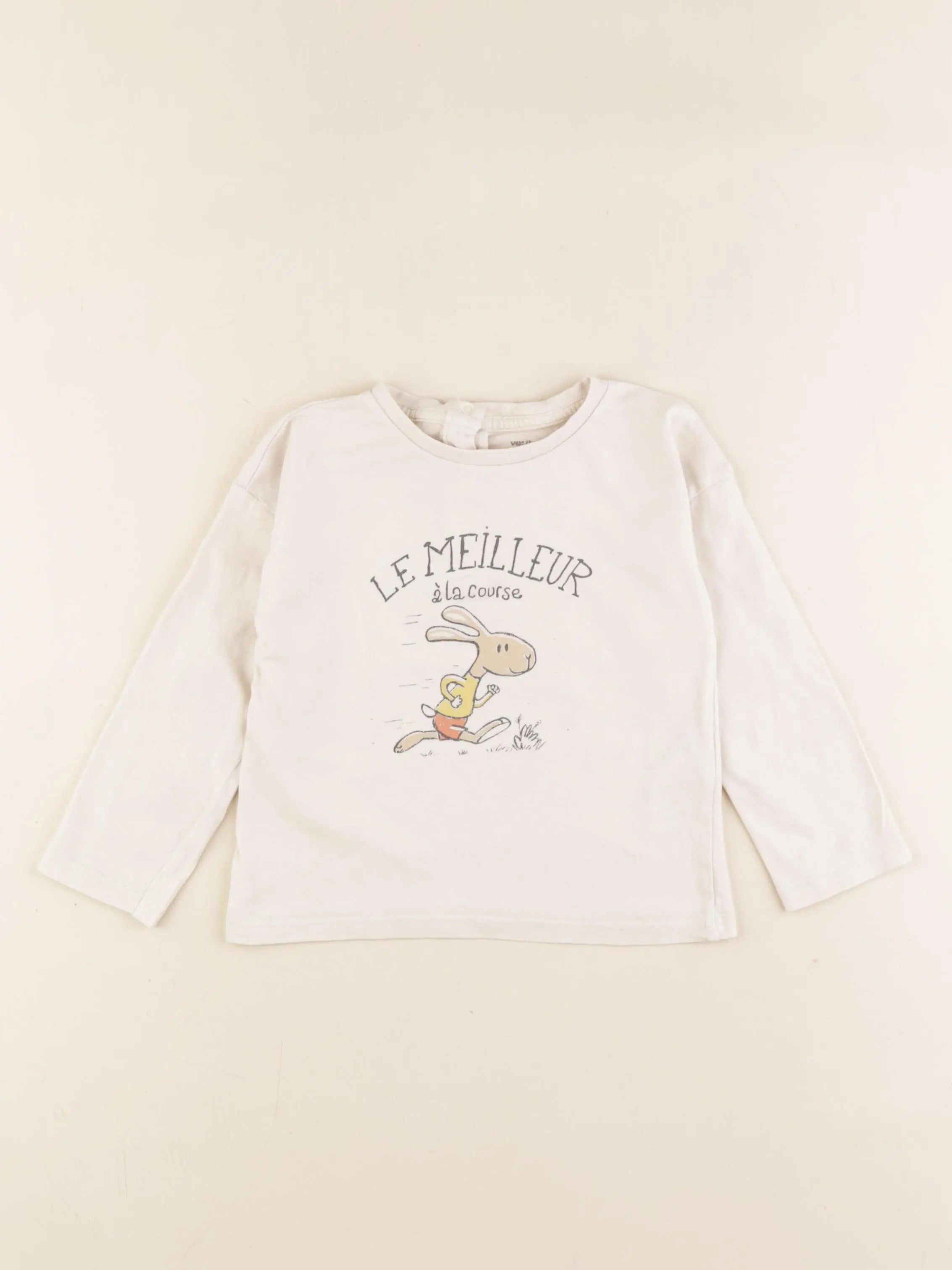 Vertbaudet - tee-shirt blanc - 36 mois