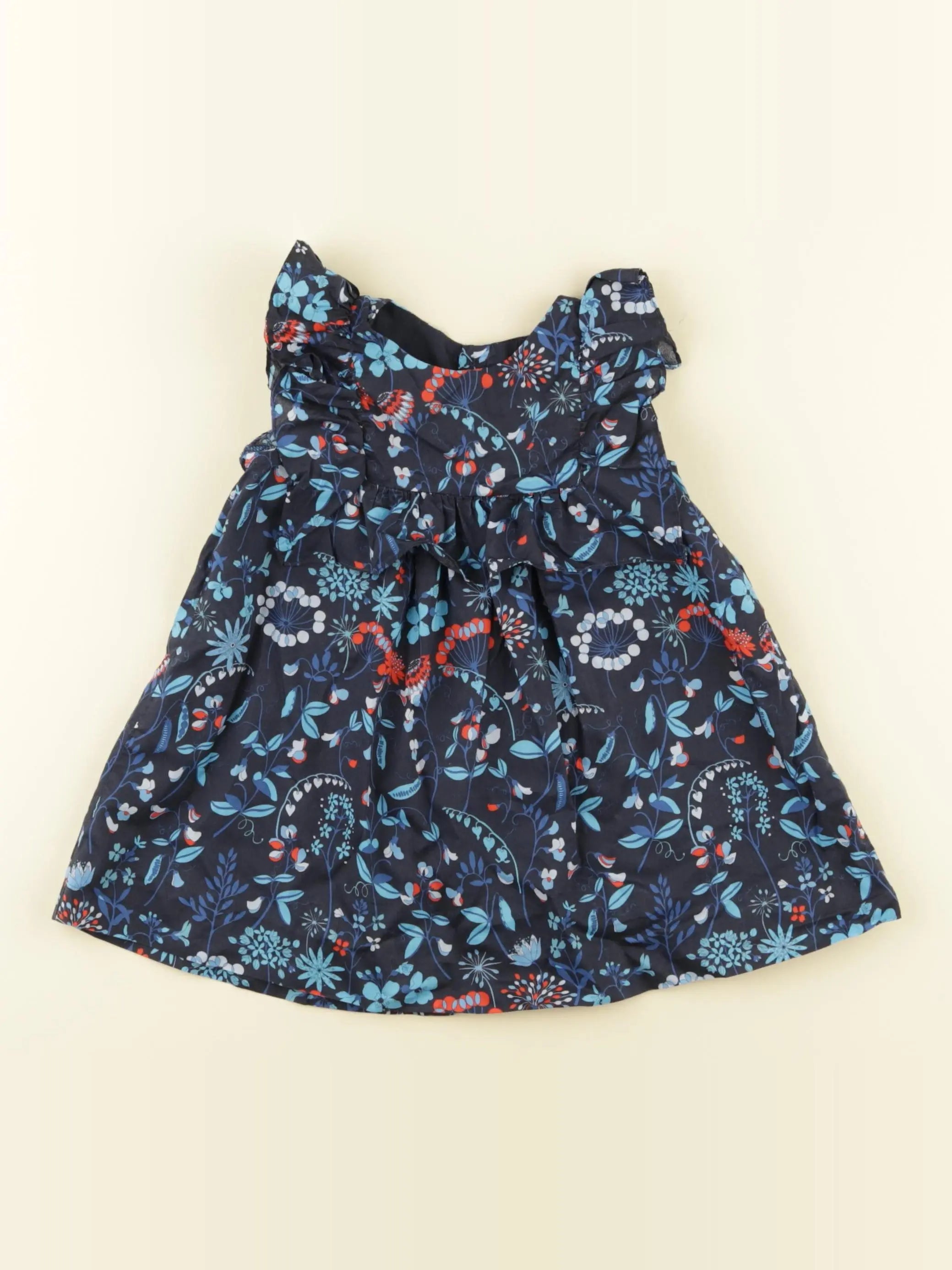 Jacadi - robe bleu - 12 mois