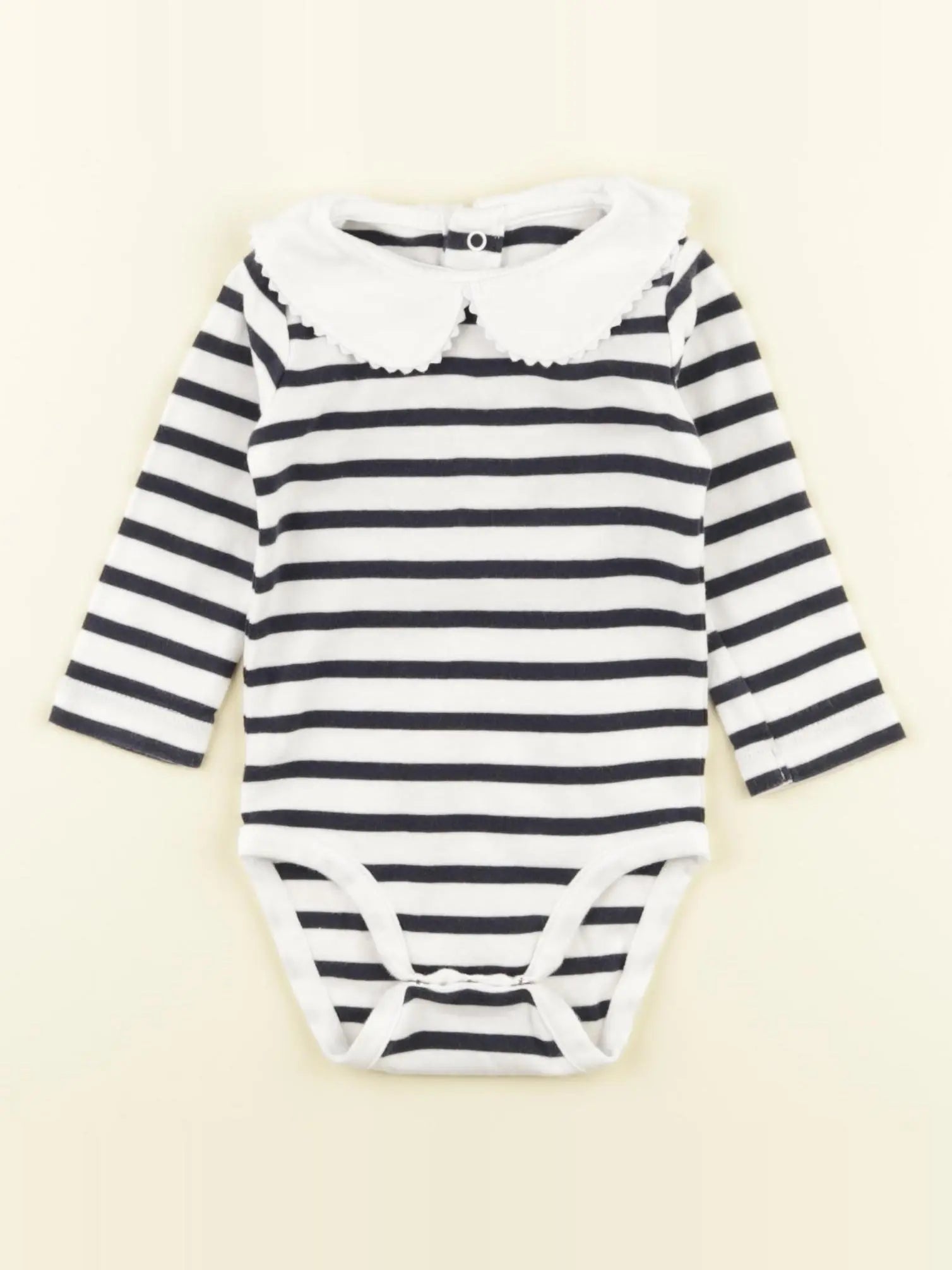 Jacadi - body à col bleu - 6 mois