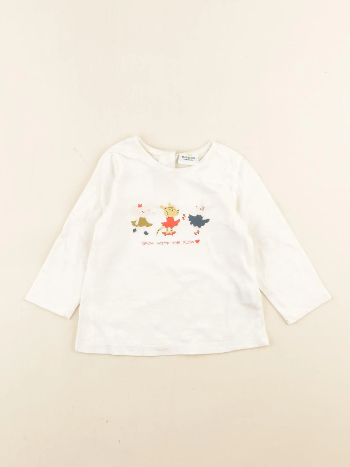 Tape à l'oeil - tee-shirt beige - 12 mois