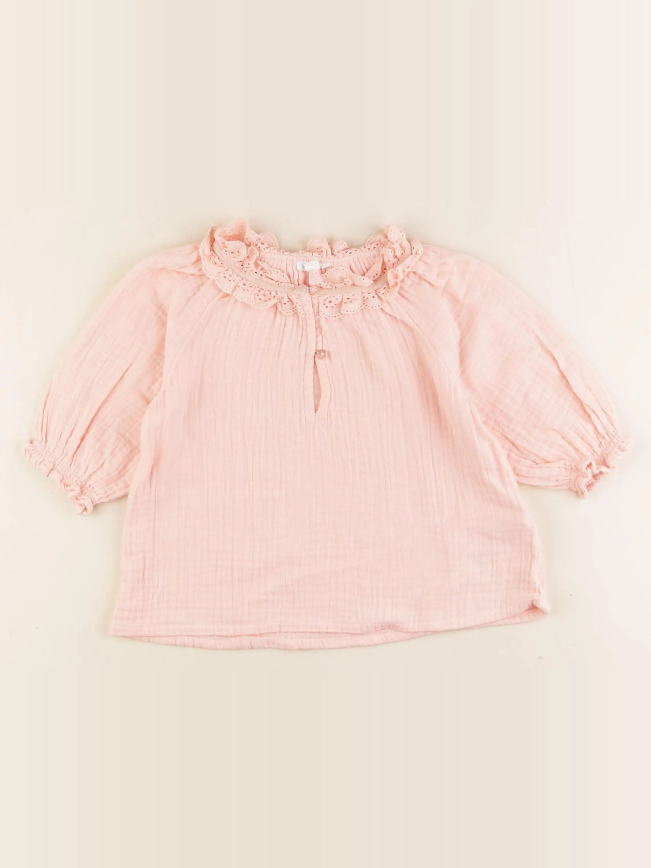 Vertbaudet - blouse rose - 36 mois