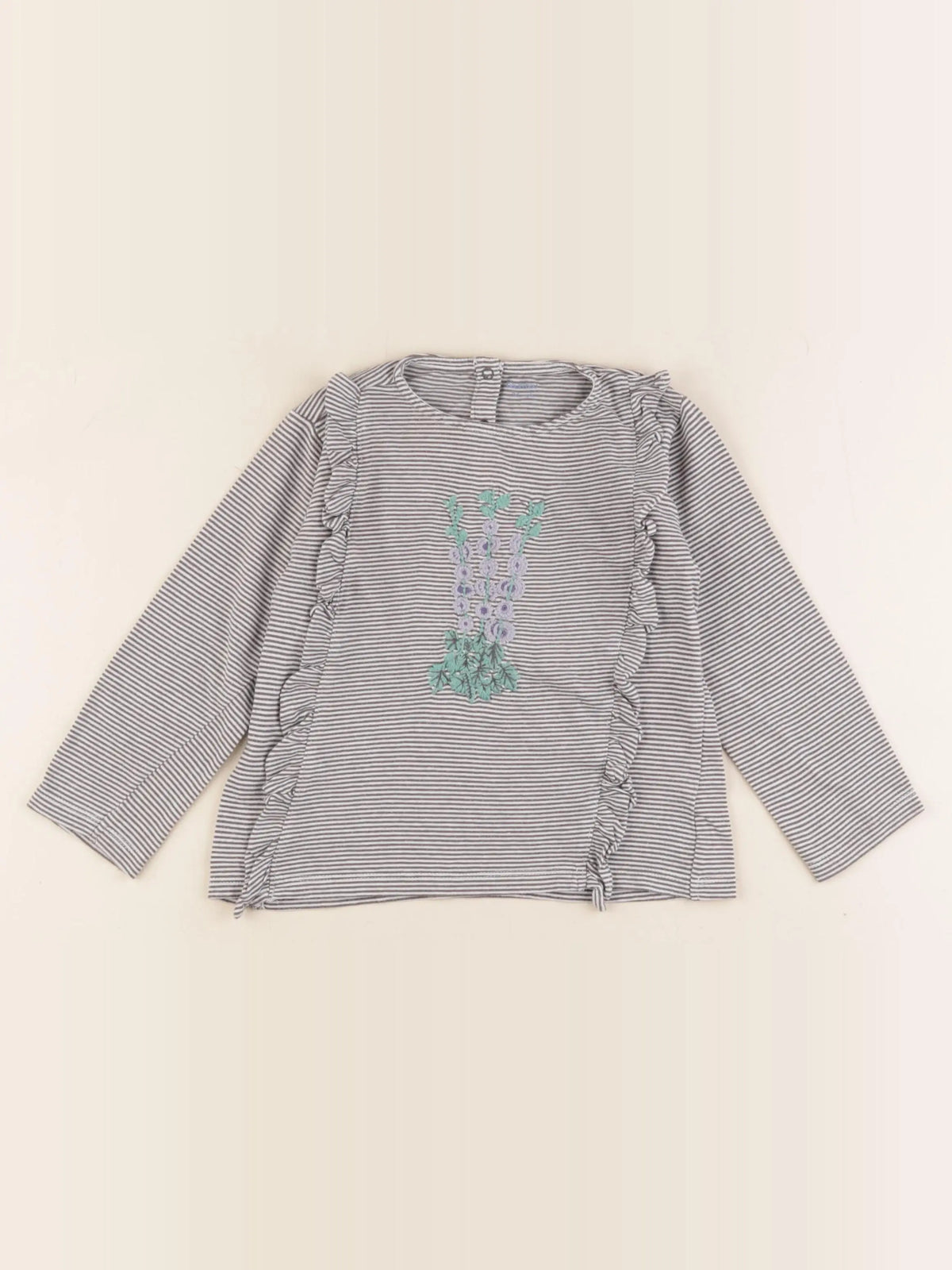 Boutchou - tee-shirt bleu, blanc - 36 mois