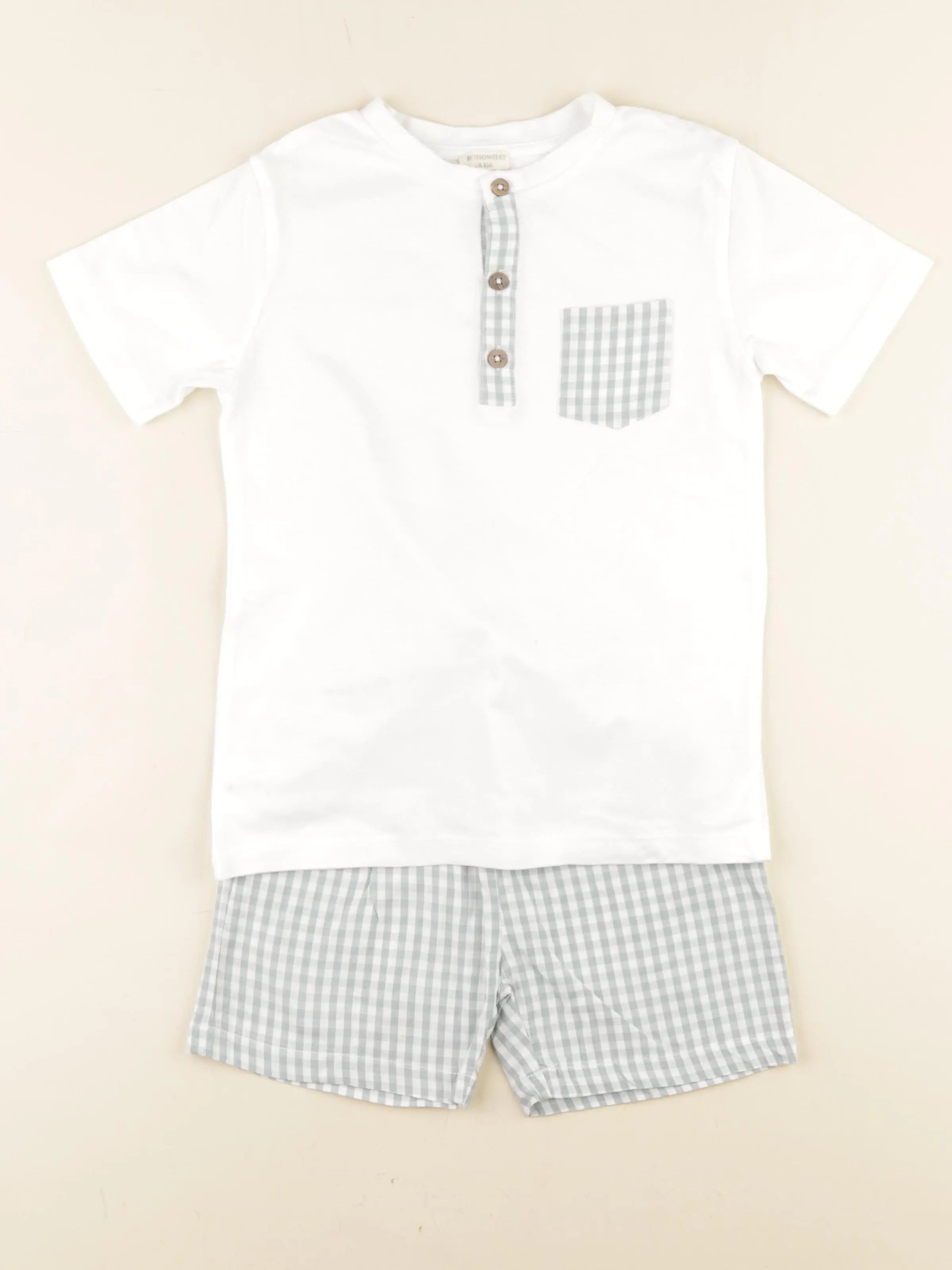 Buissonnière - pyjama coton blanc - 6/7 ans