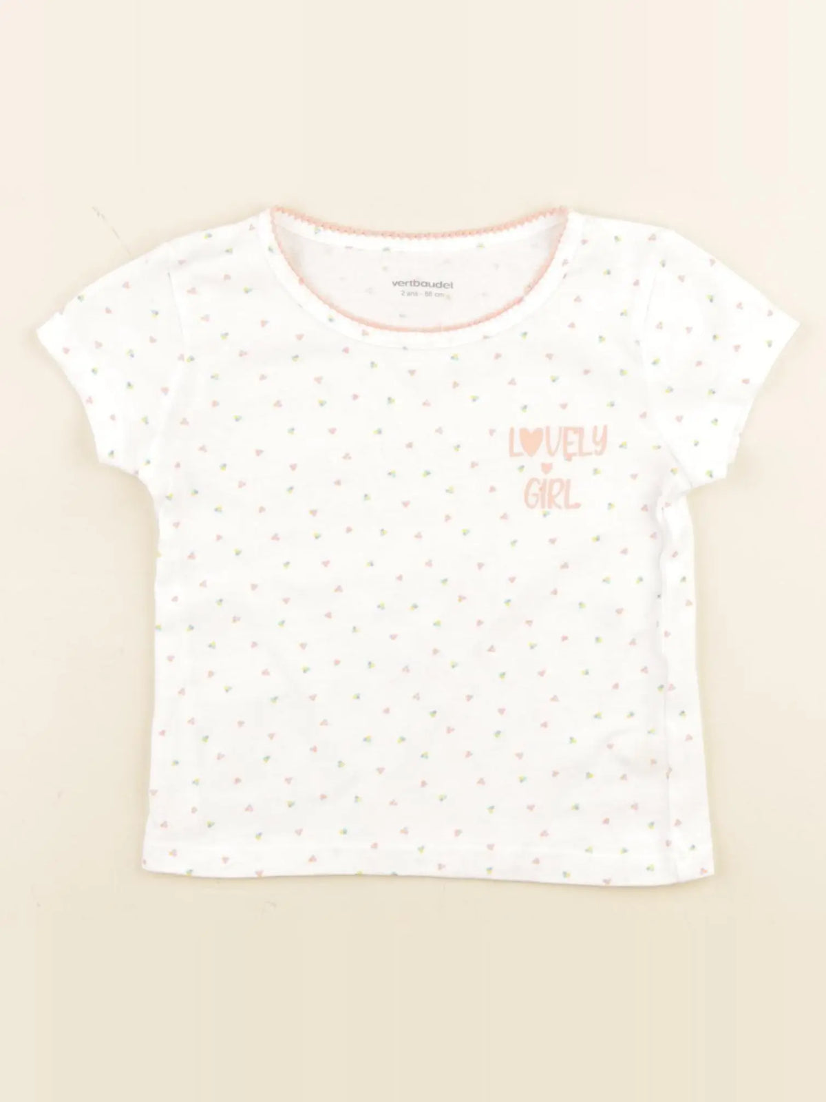 Vertbaudet - maillot de corps blanc - 2 ans