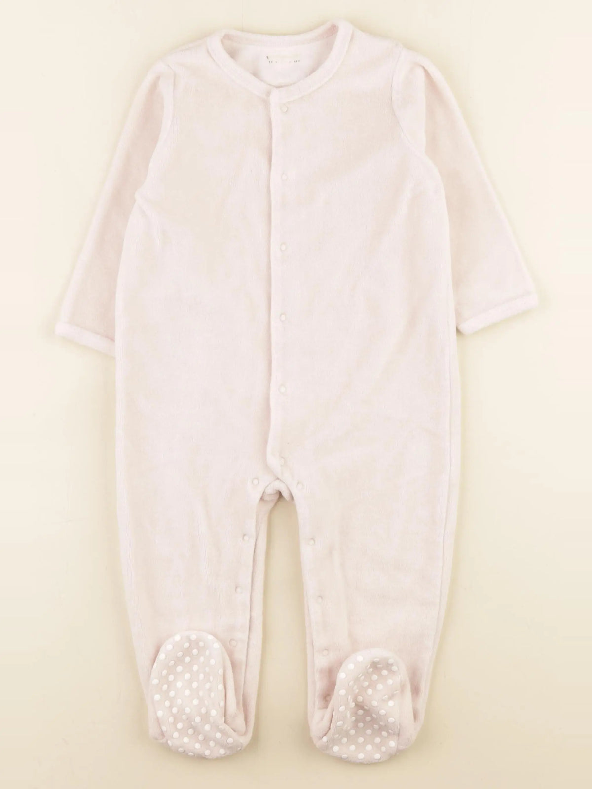 Vertbaudet - pyjama velours rose - 18 mois