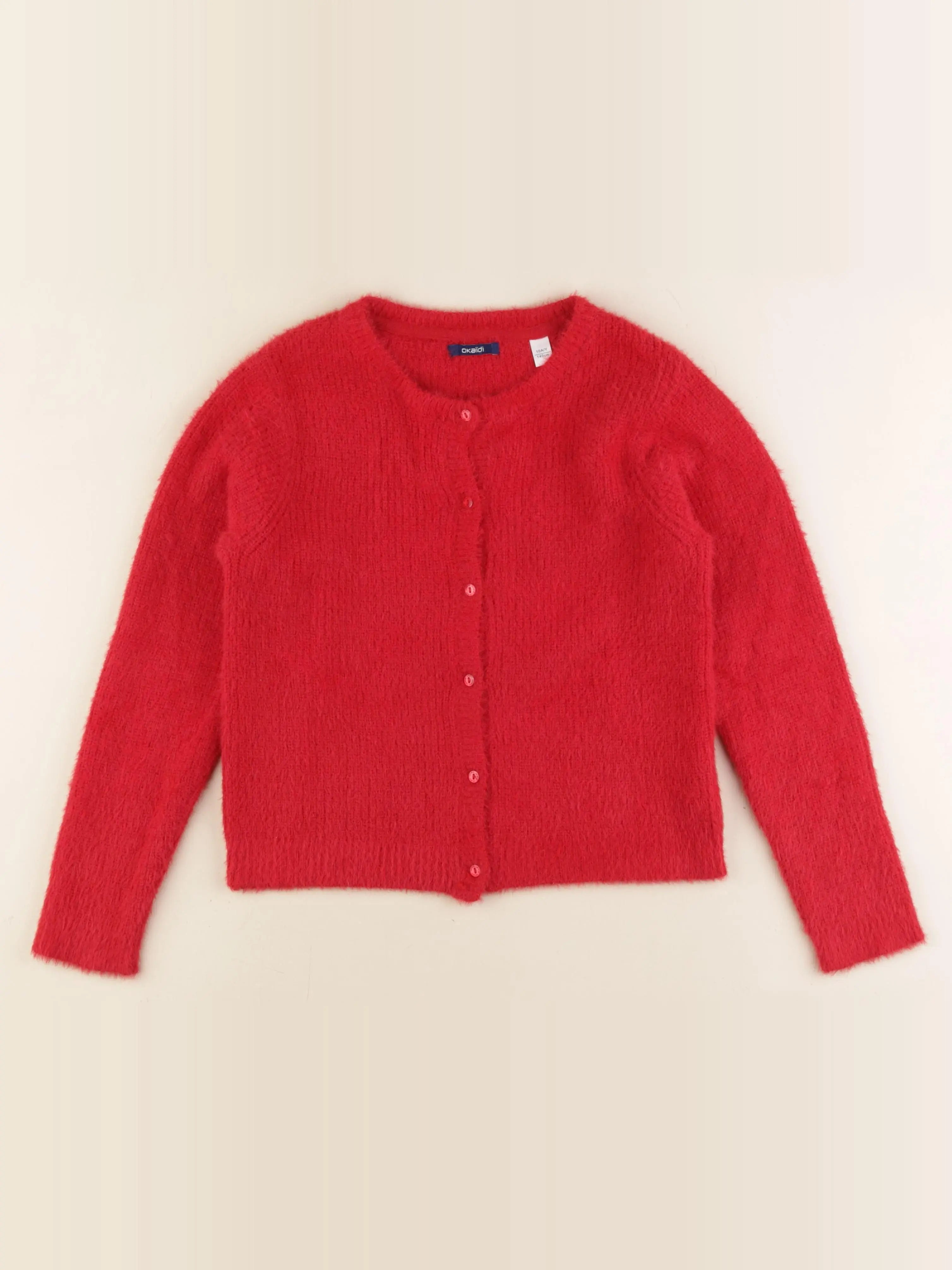 Okaidi - gilet rouge - 10 ans