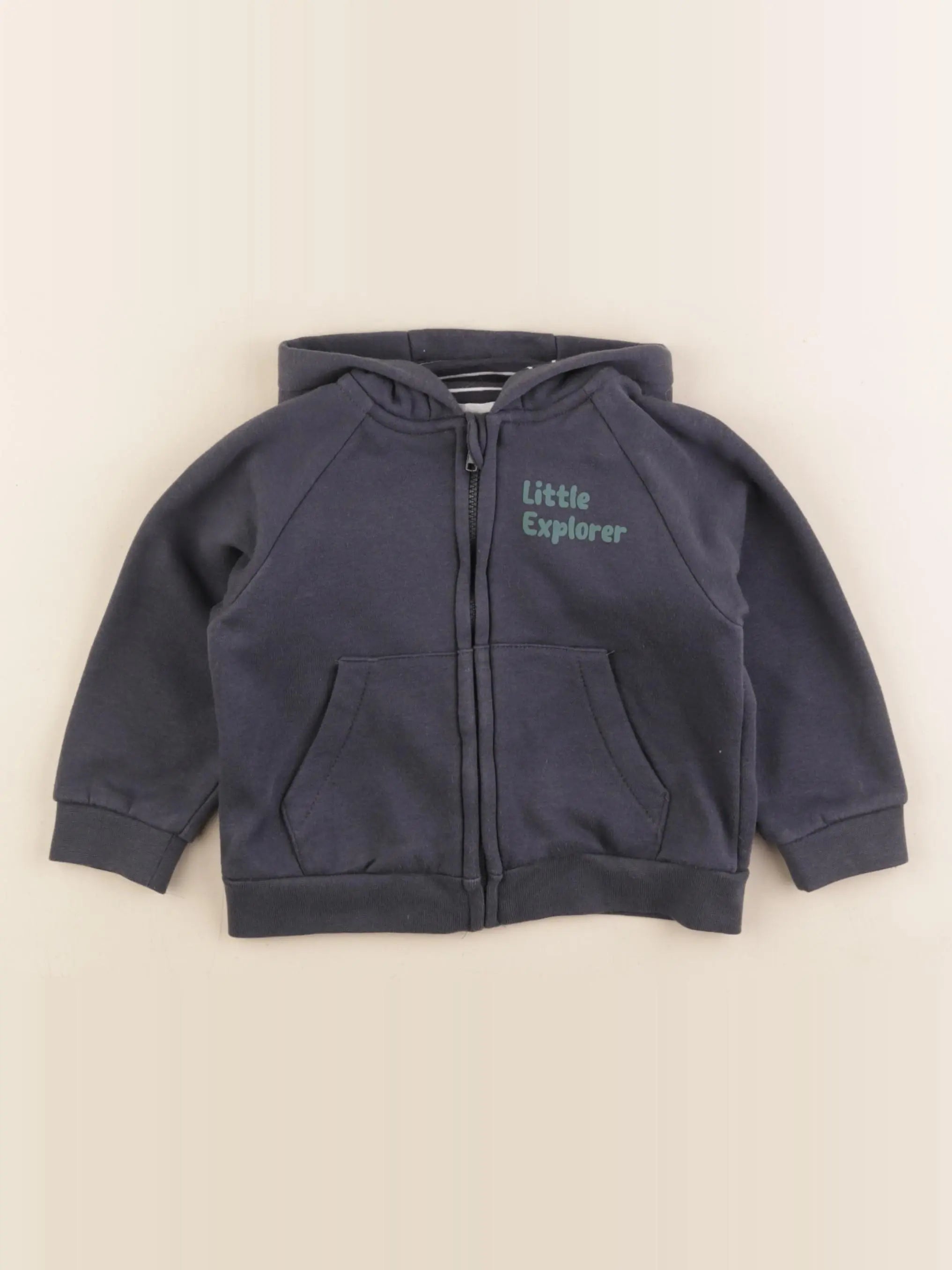 Vertbaudet - sweat bleu - 24 mois