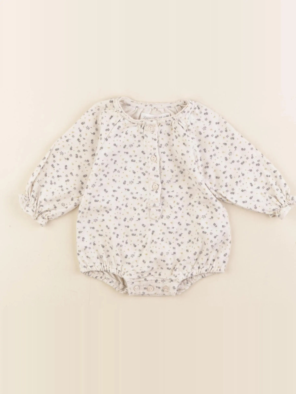 Zara - combinaison beige - 1/3 mois