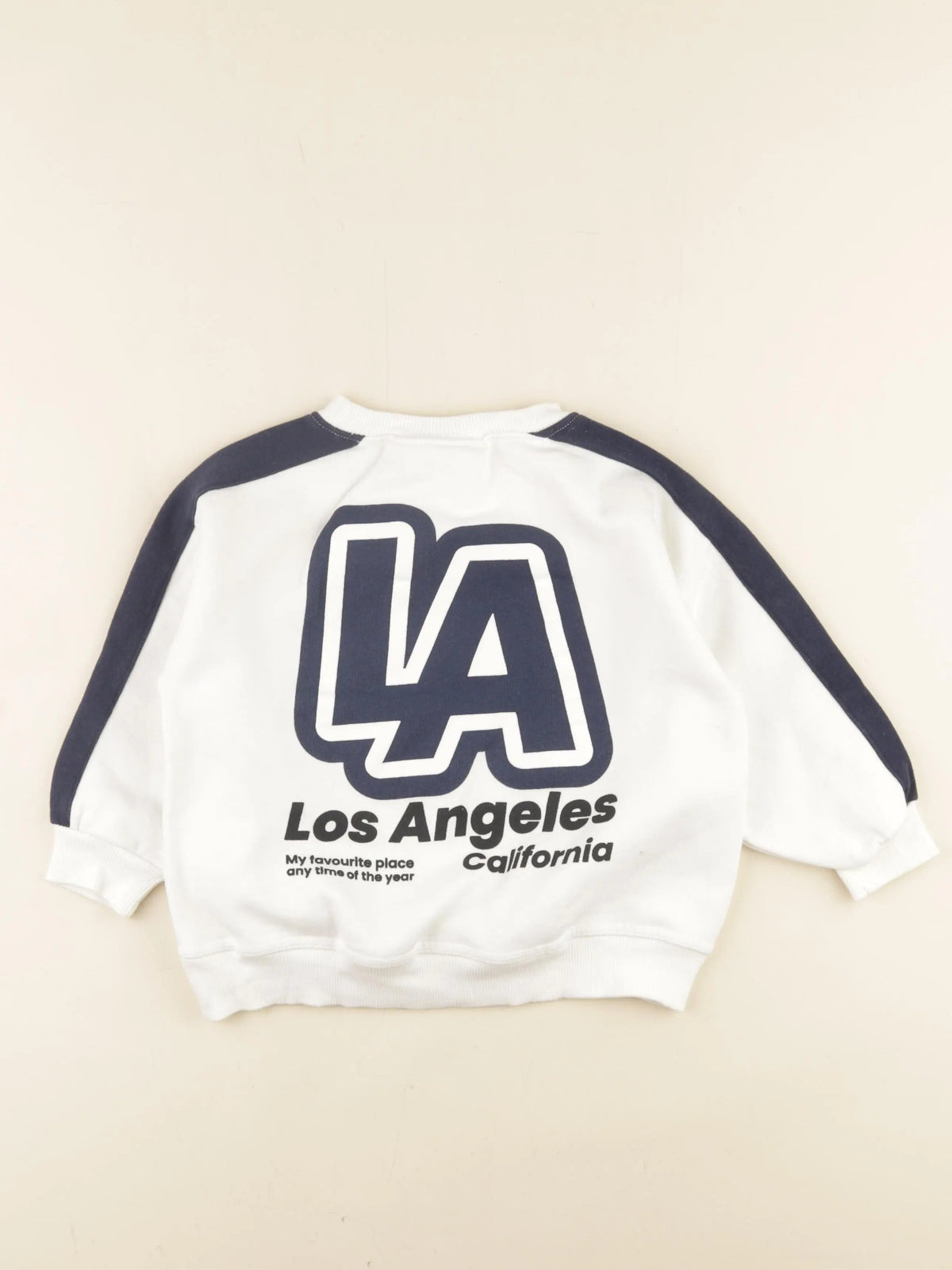 Zara - sweat imprimé au dos blanc - 3 ans