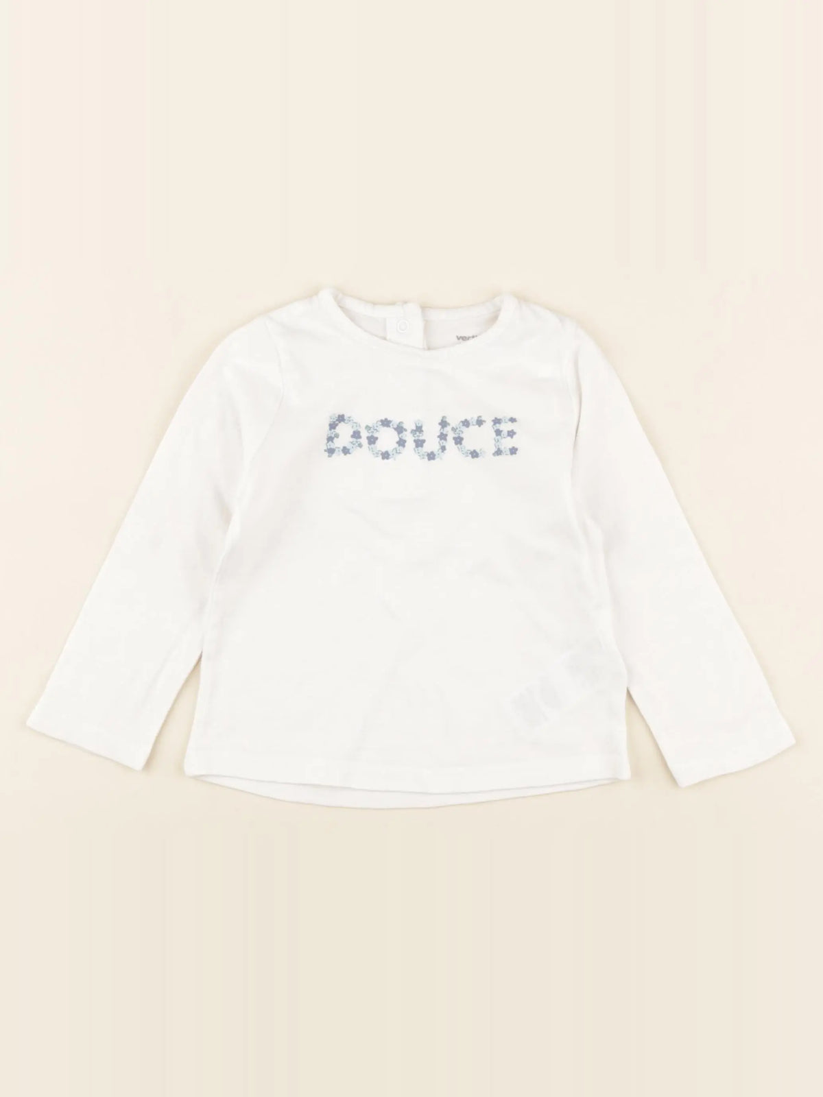 Vertbaudet - tee-shirt blanc - 12 mois