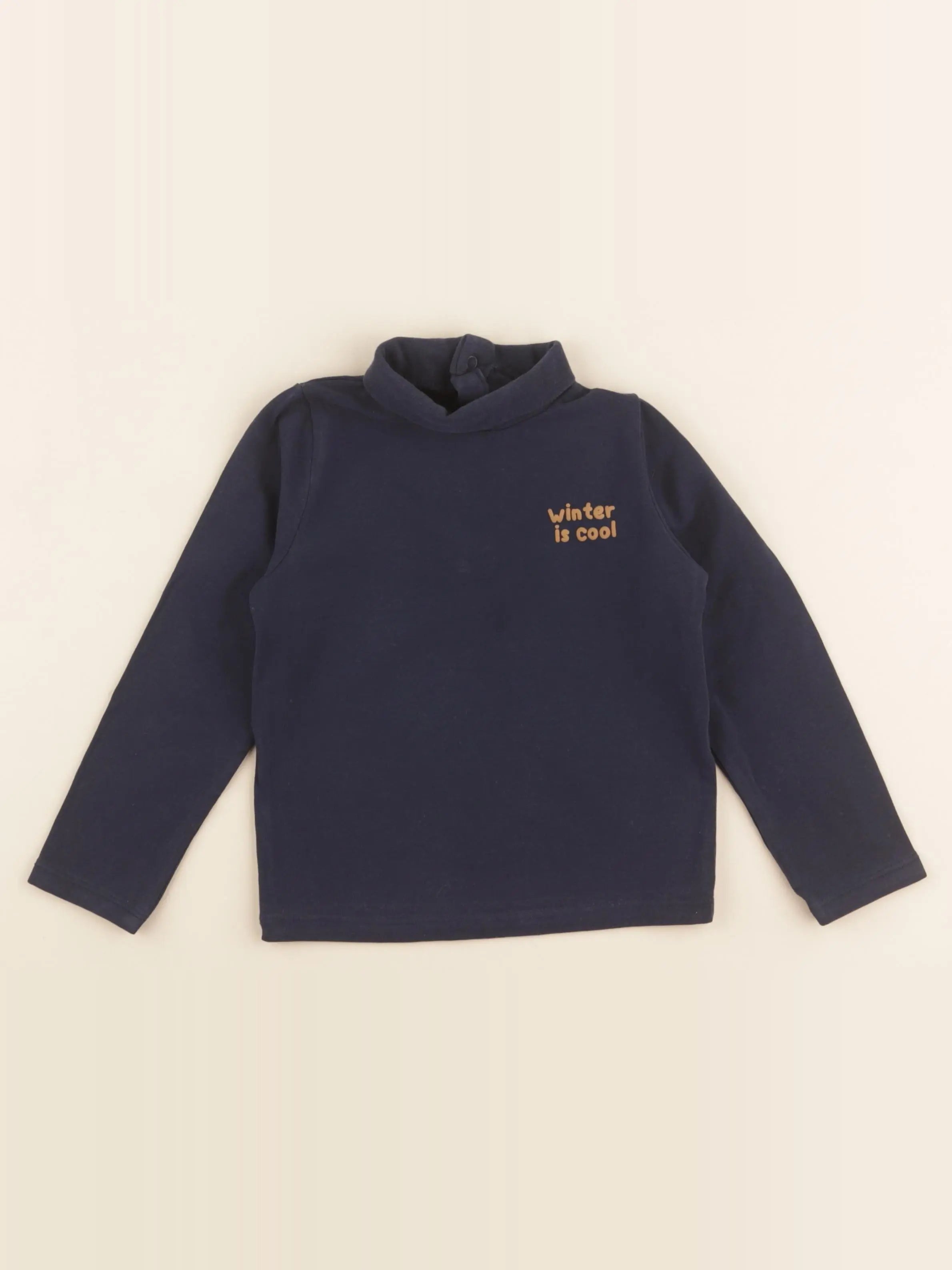 Vertbaudet - sous-pull bleu - 36 mois