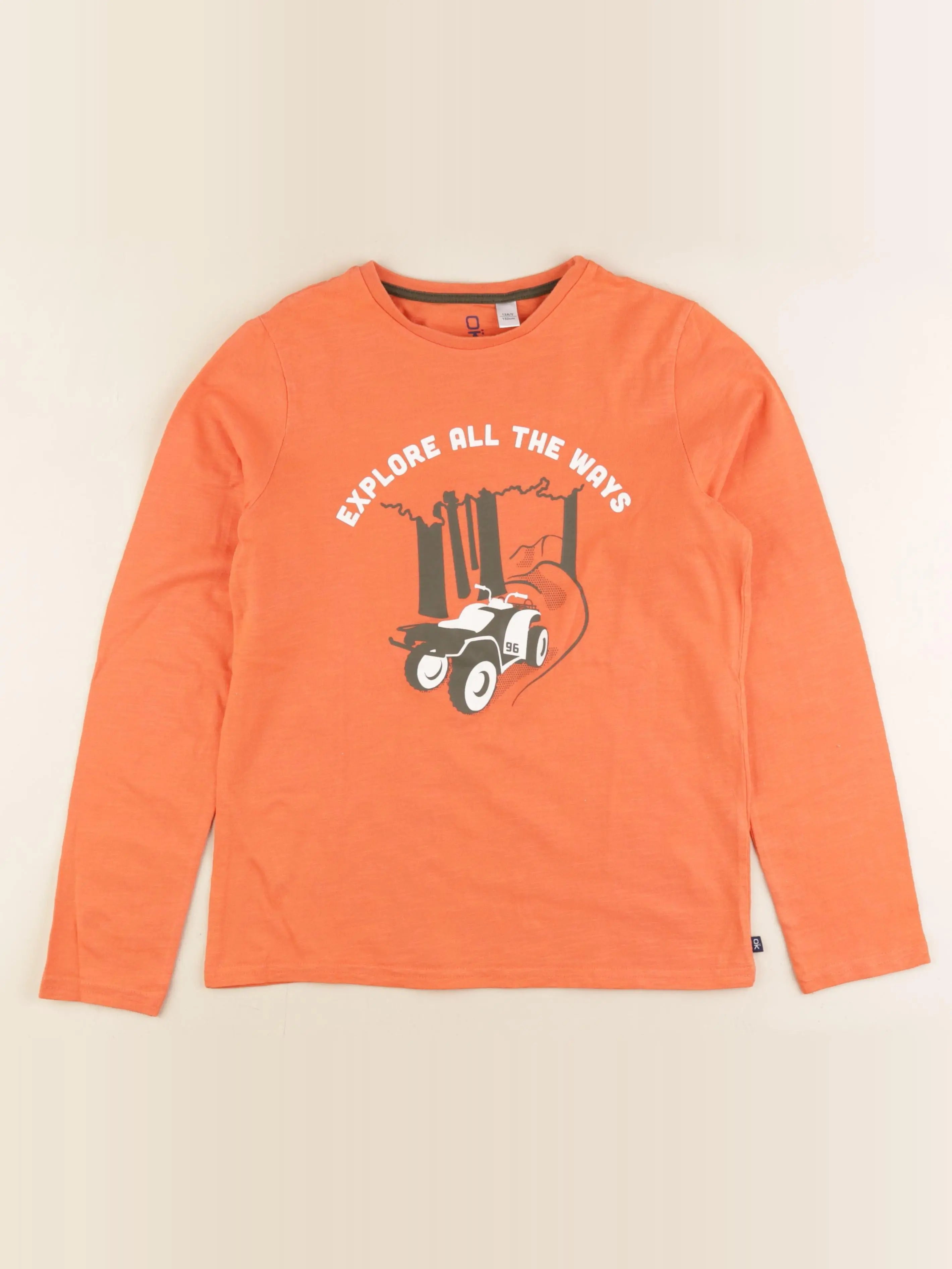 Okaidi - tee-shirt orange - 12 ans