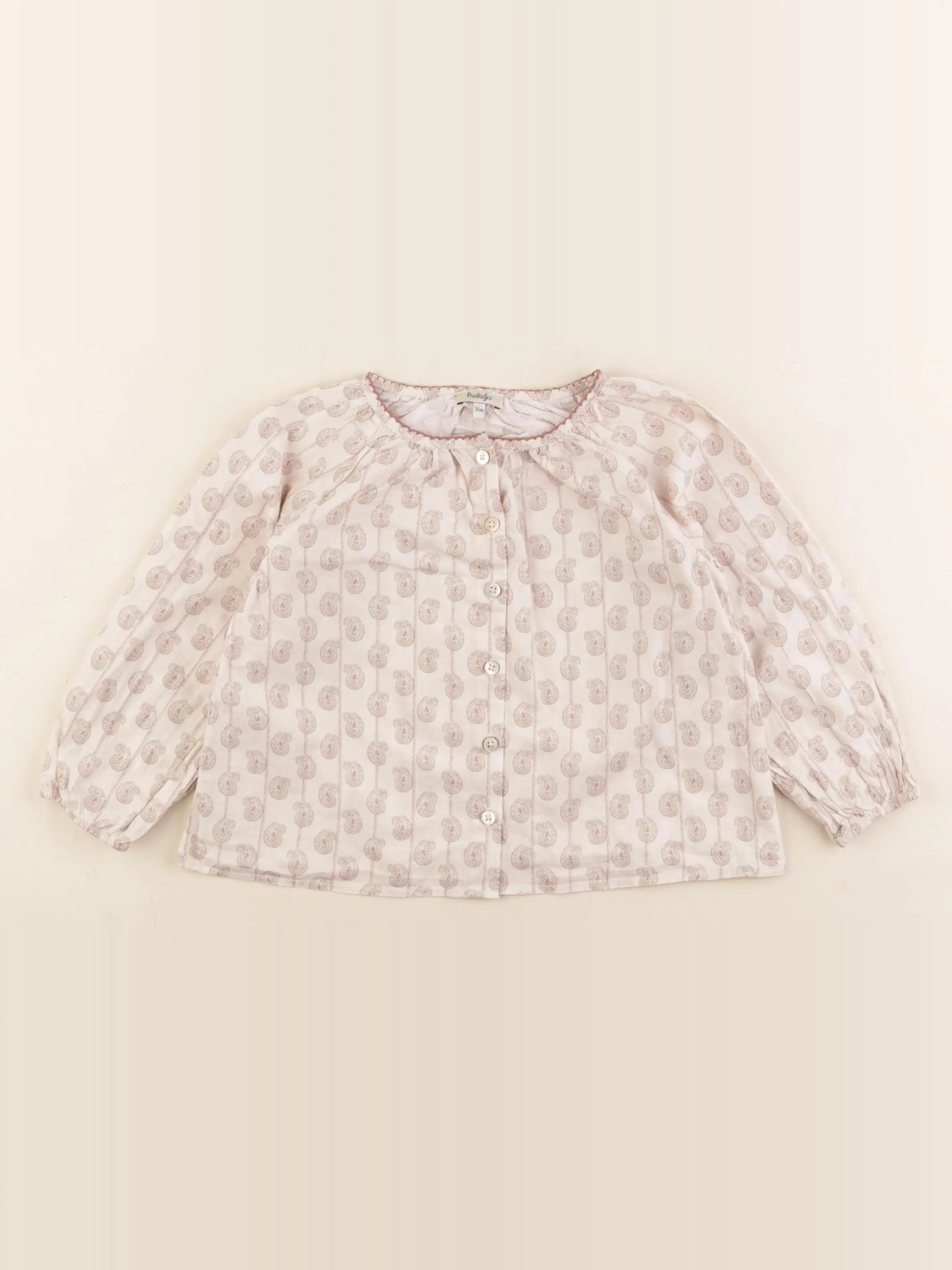Natalys - blouse beige - 36 mois