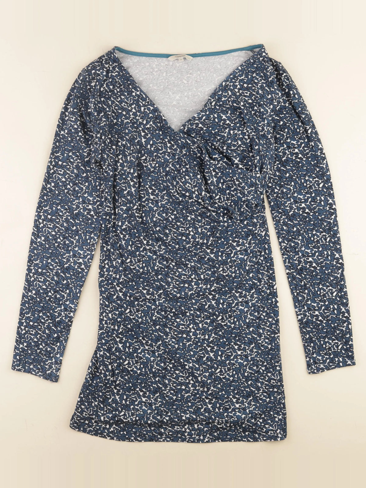 Noppies maternité - tee-shirt grossesse bleu, blanc - m