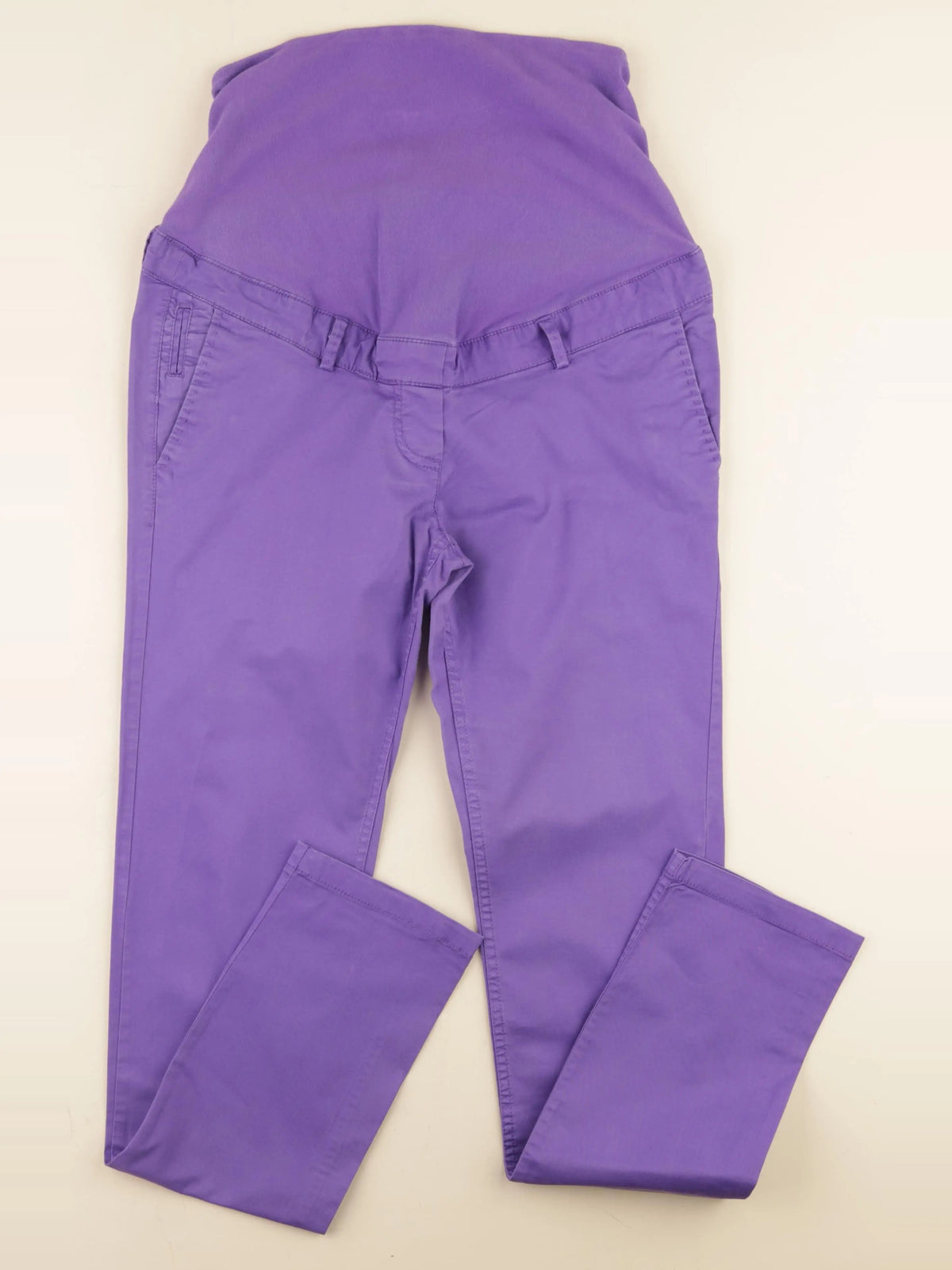 H&M - pantalon grossesse violet - 38
