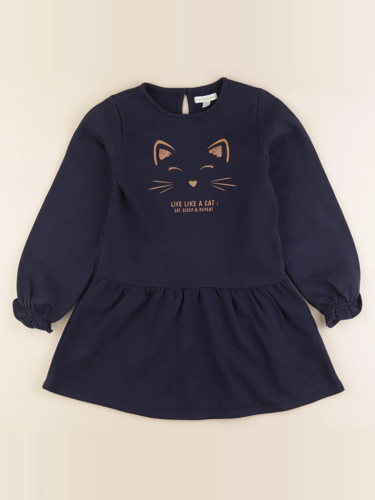 Vertbaudet - robe bleu - 8 ans