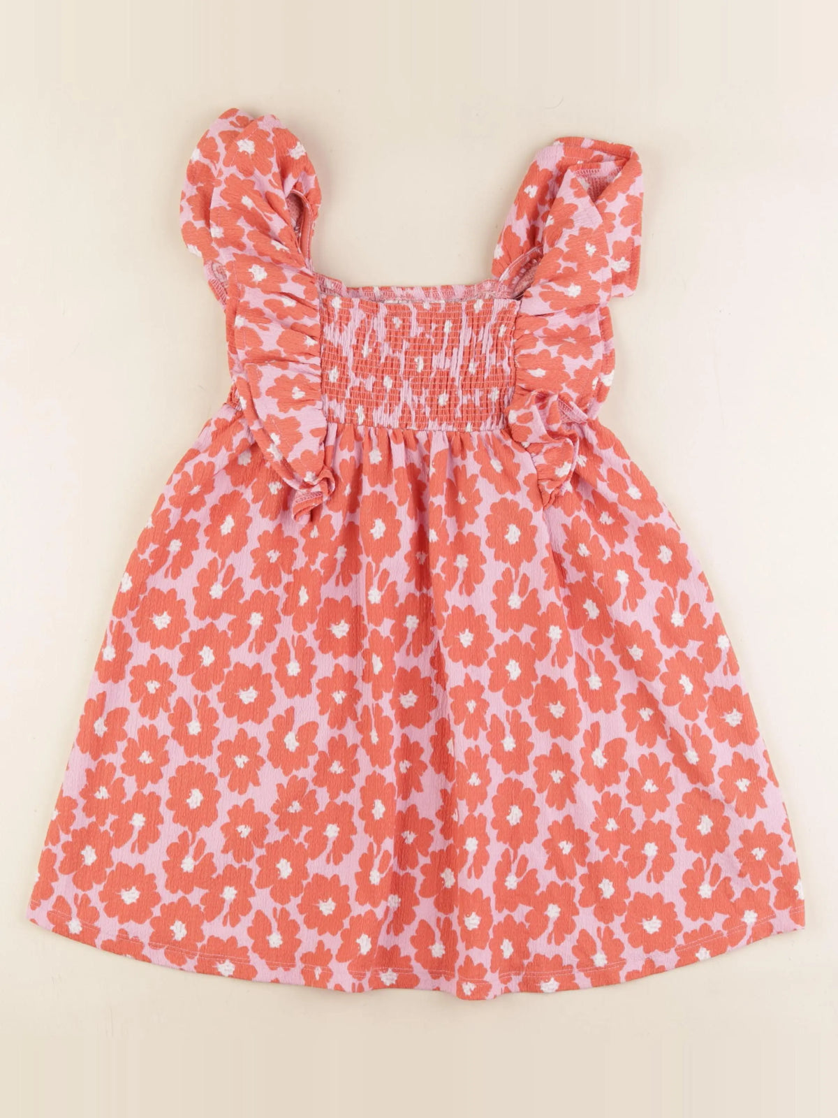Zara - robe orange - 4/5 ans