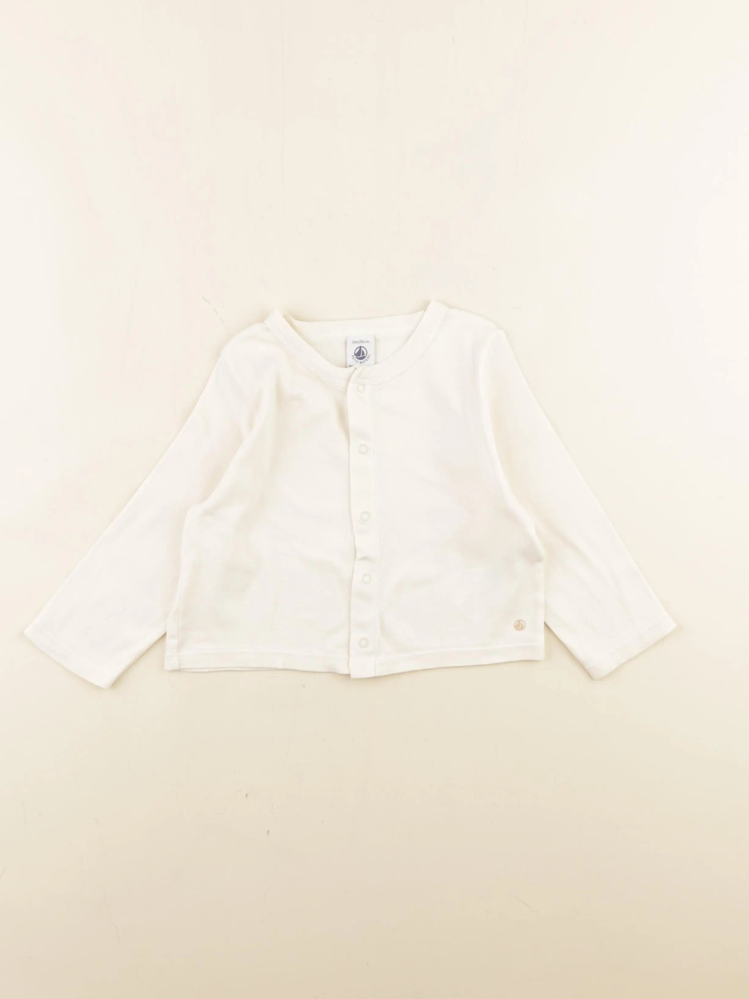 Petit Bateau - tee-shirt beige - 24 mois