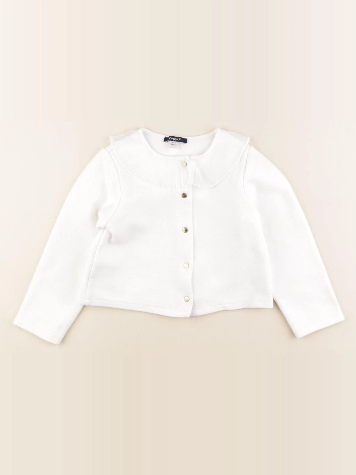 Okaidi - sweat blanc - 5 ans