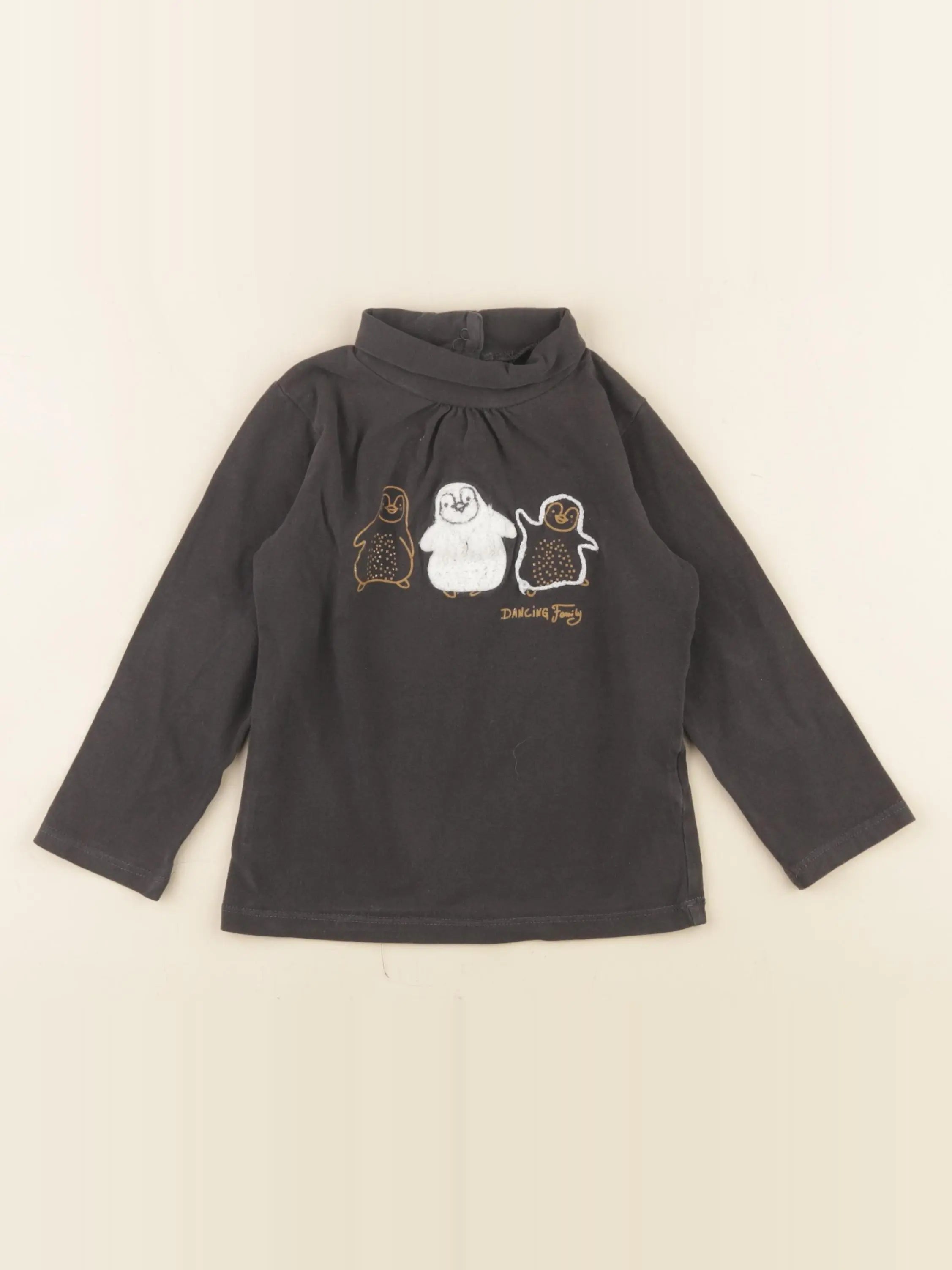 Vertbaudet - sous-pull gris - 3 ans