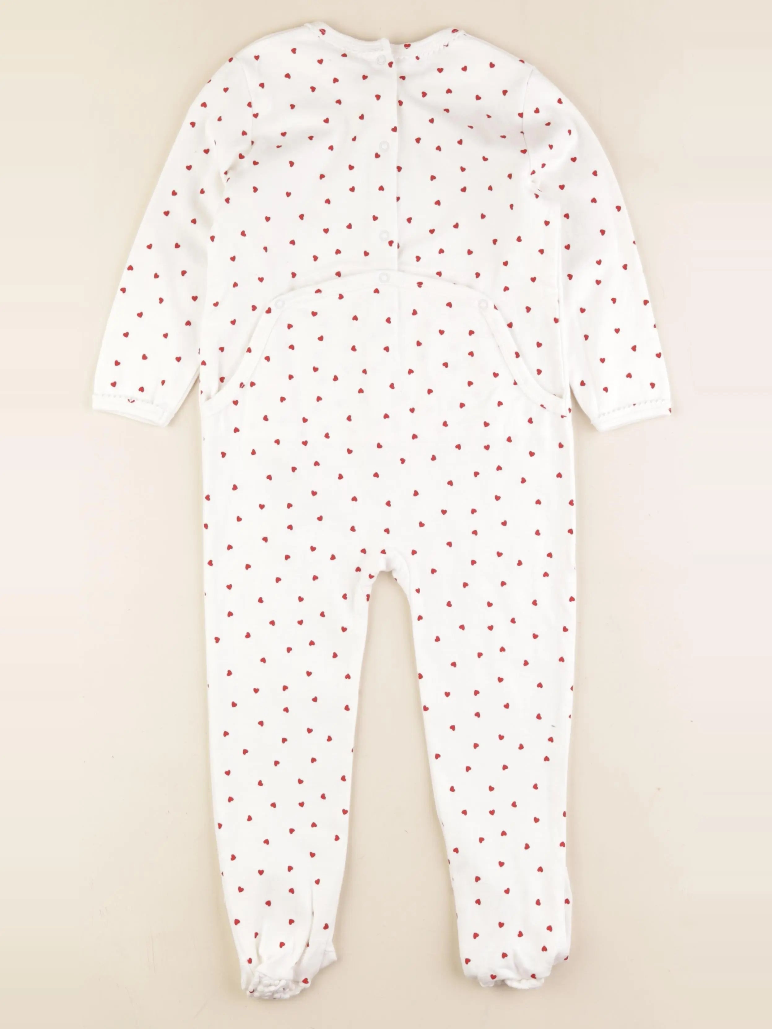 Vertbaudet - pyjama coton blanc - 36 mois